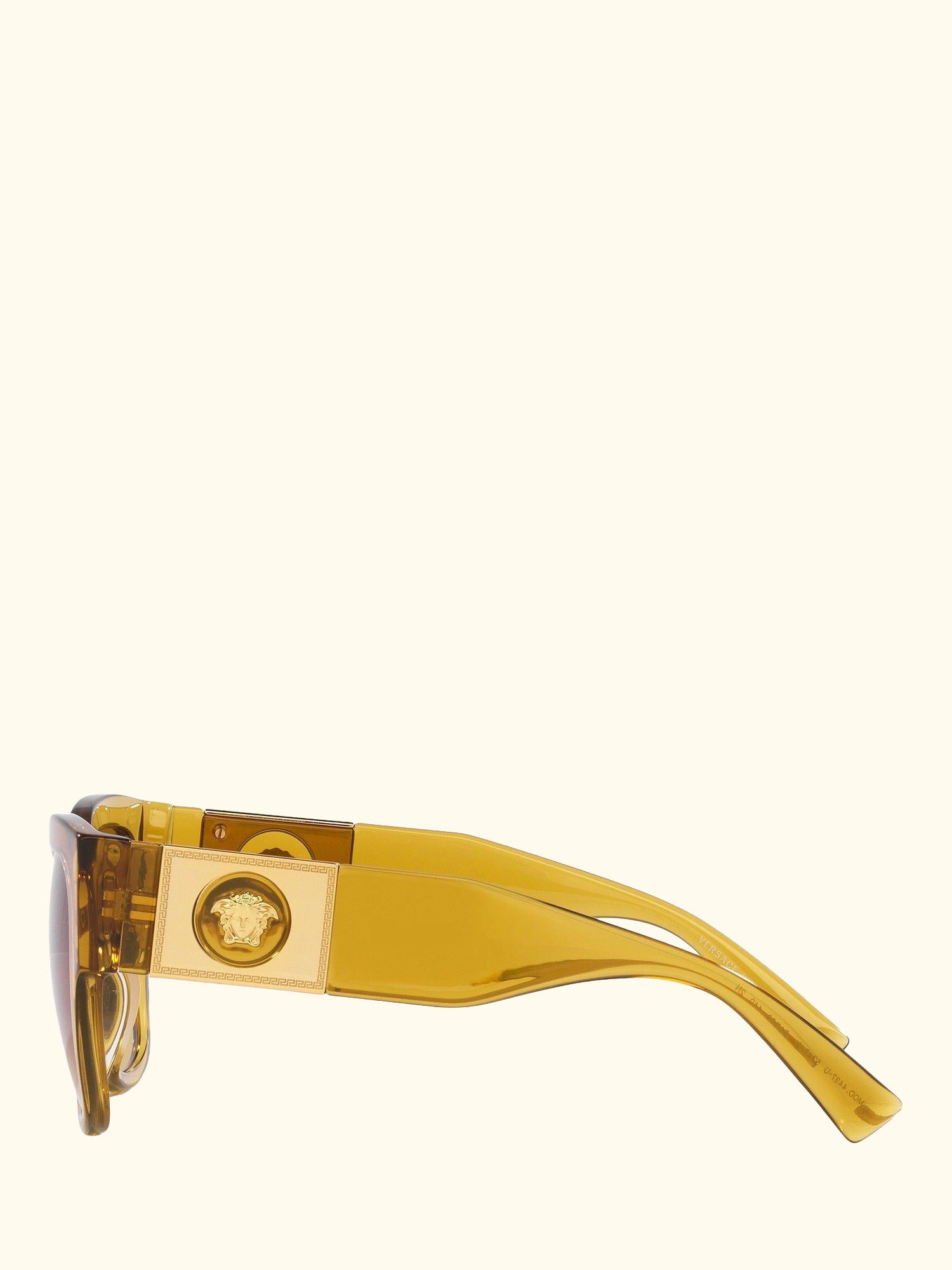 VE4437U Women's Pillow Sunglasses, Transparent Honey/Brown Gradient
