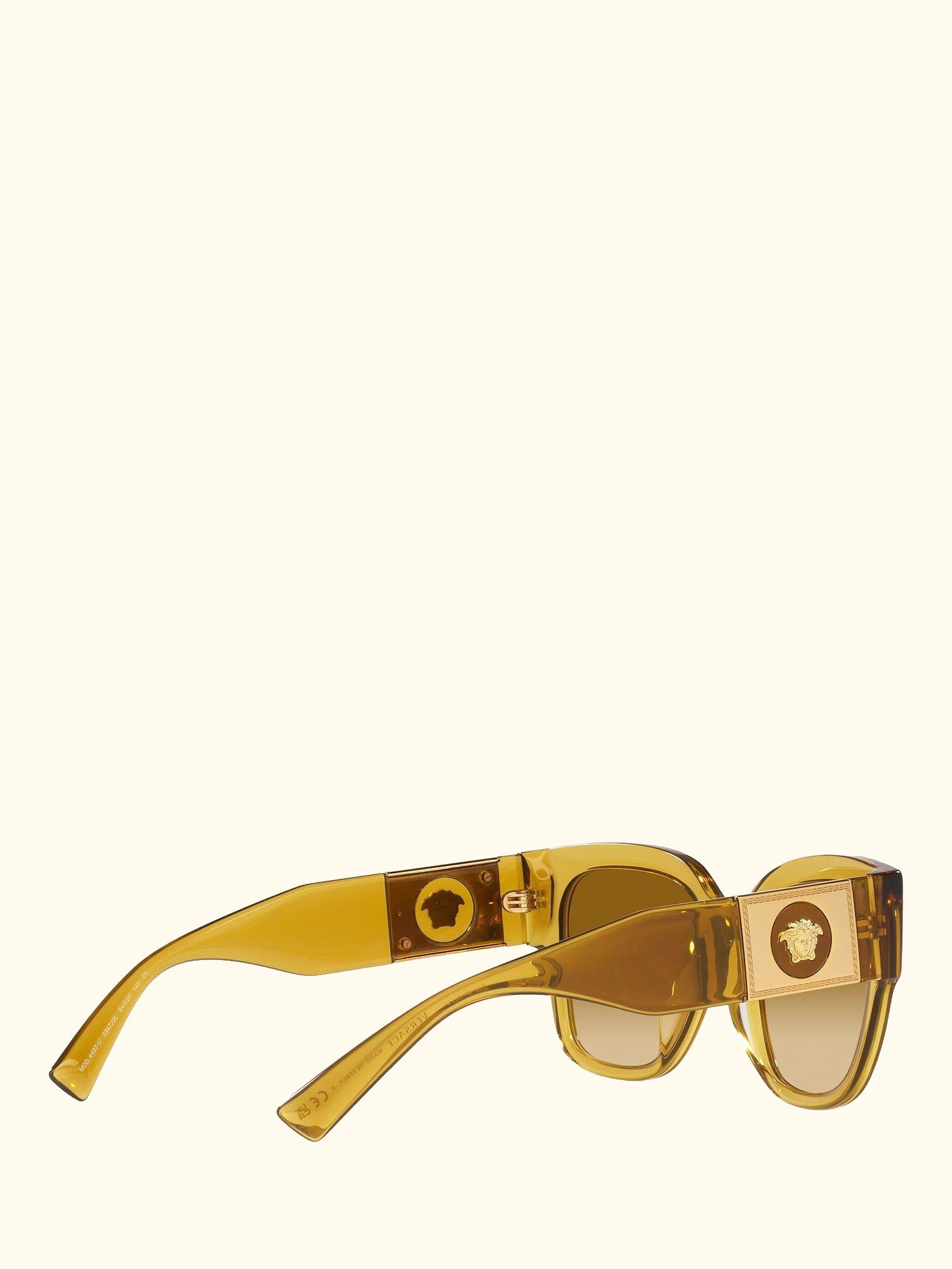 VE4437U Women's Pillow Sunglasses, Transparent Honey/Brown Gradient