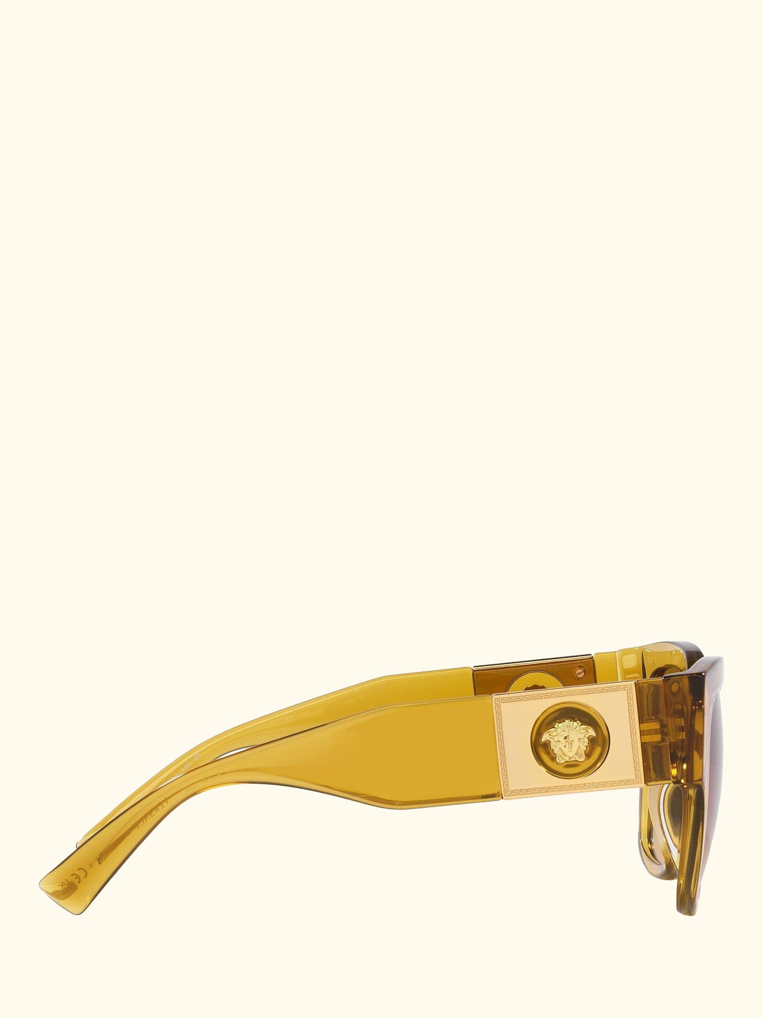 VE4437U Women's Pillow Sunglasses, Transparent Honey/Brown Gradient