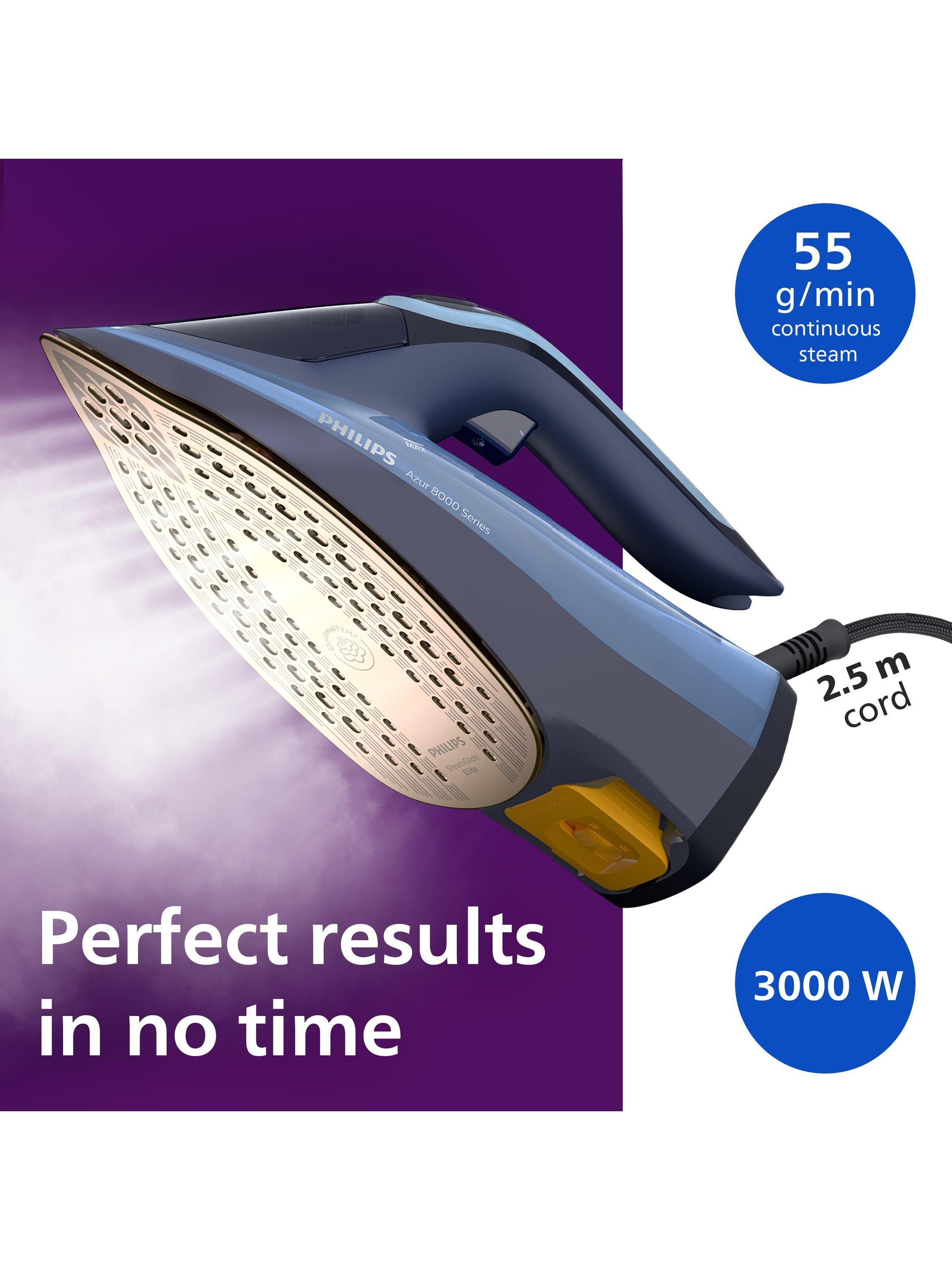 Azur 8000 Series DST8020/26 SteamGlide Elite Steam Iron, Light Blue