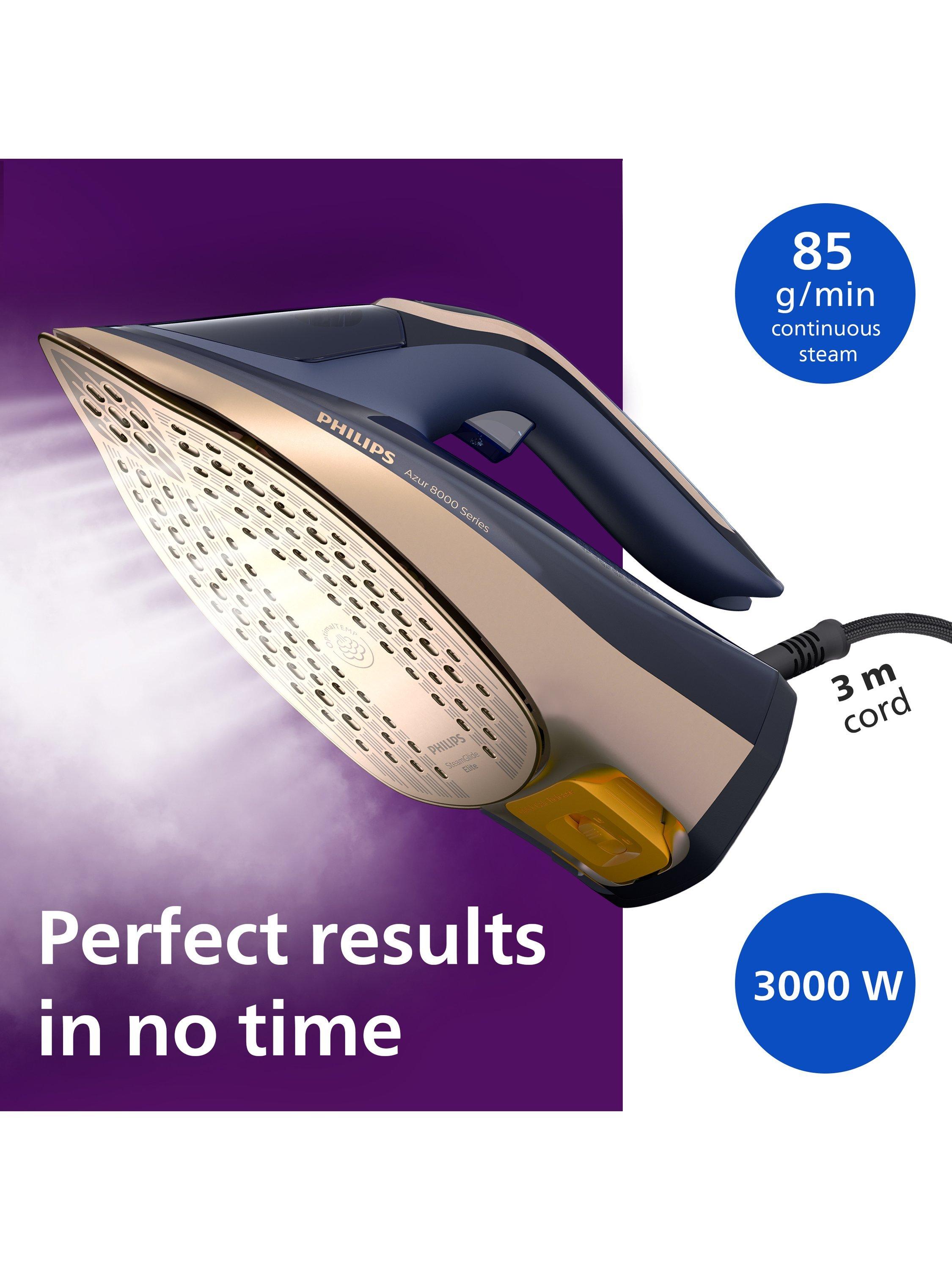 Azur 8000 Series DST8050/26 SteamGlide Elite Steam Iron, Dark Blue