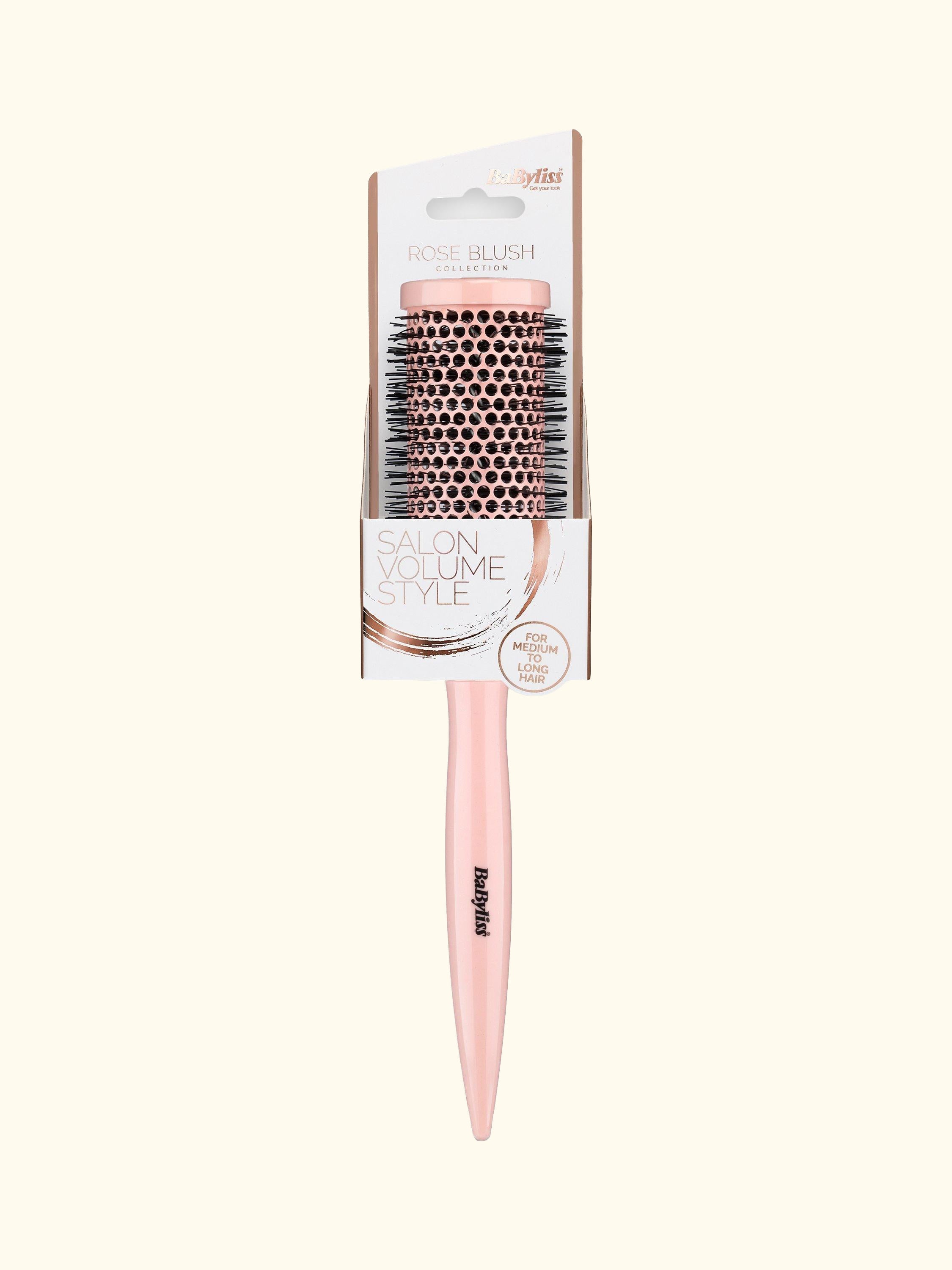 Round Thermal Brush Hair Styler Accessory, Rose Blush