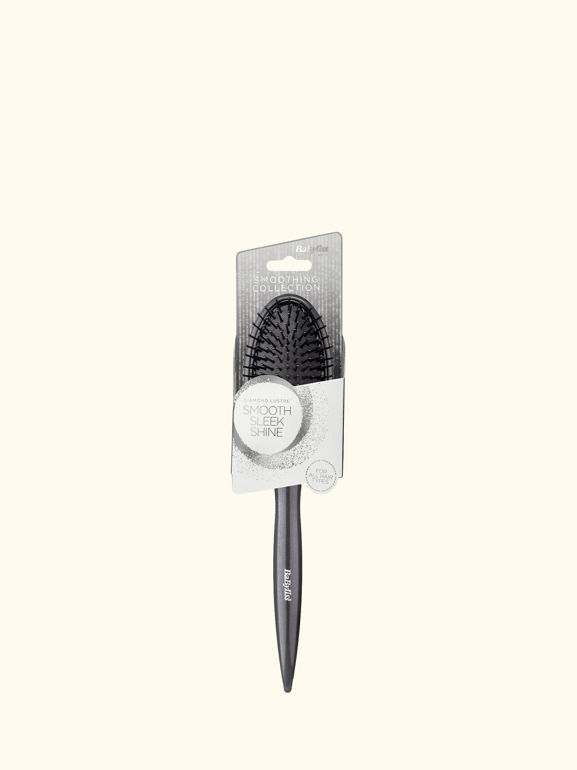Diamond Cushion Brush Hair Styler Accessory, Black