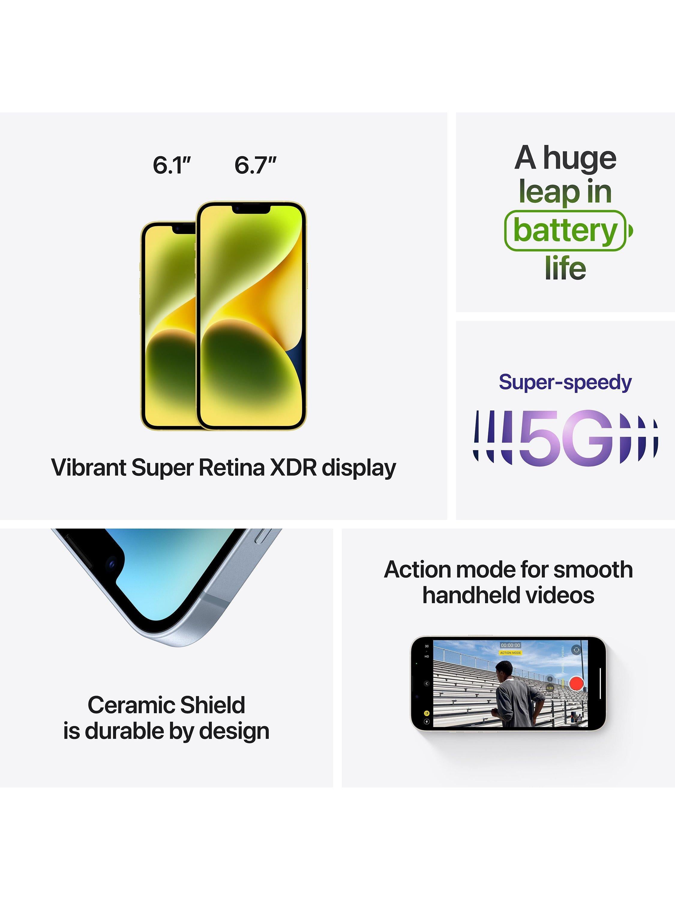 iPhone 14, iOS, 6.1", 5G, SIM Free, 128GB