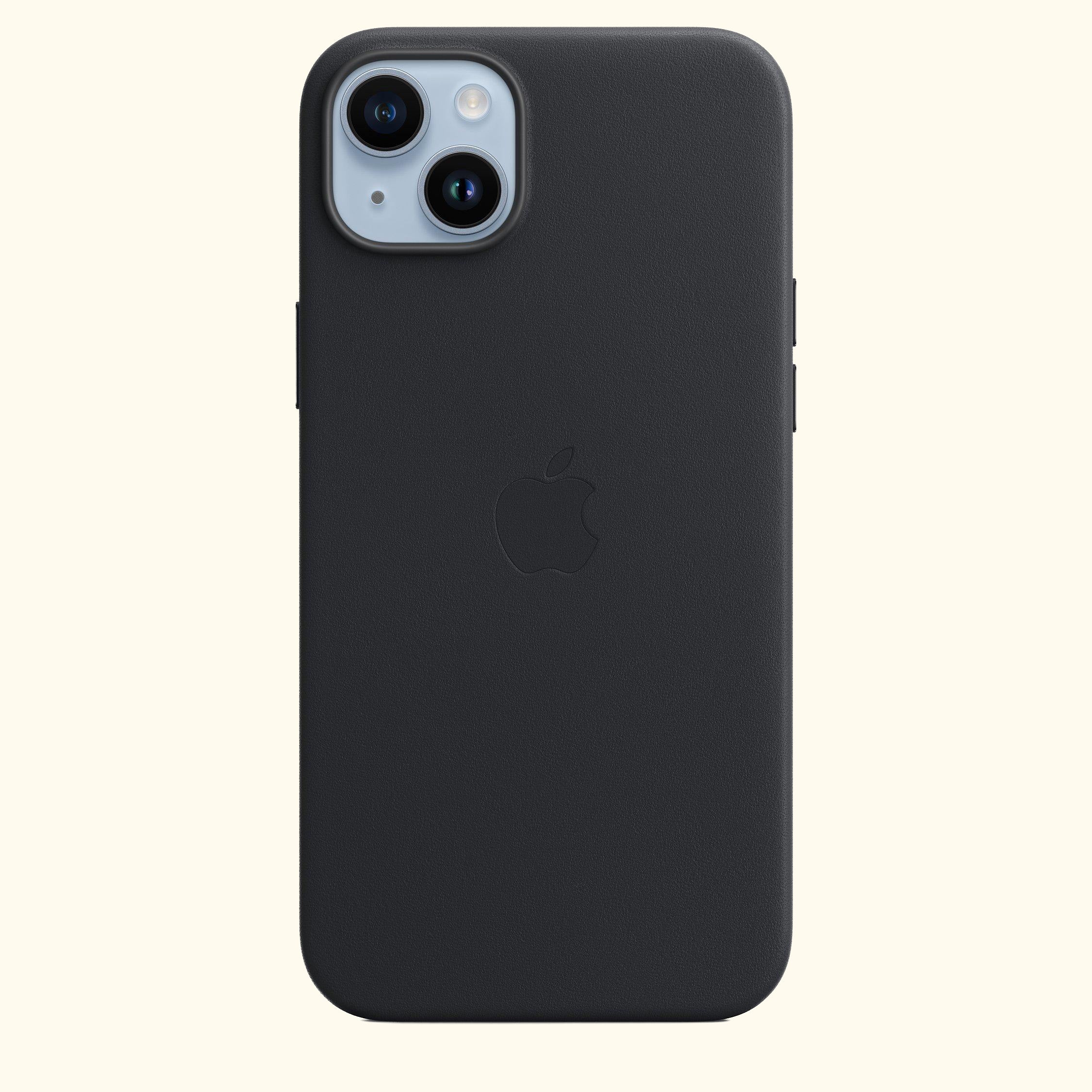 Leather Case with MagSafe for iPhone 14 Plus, Midnight