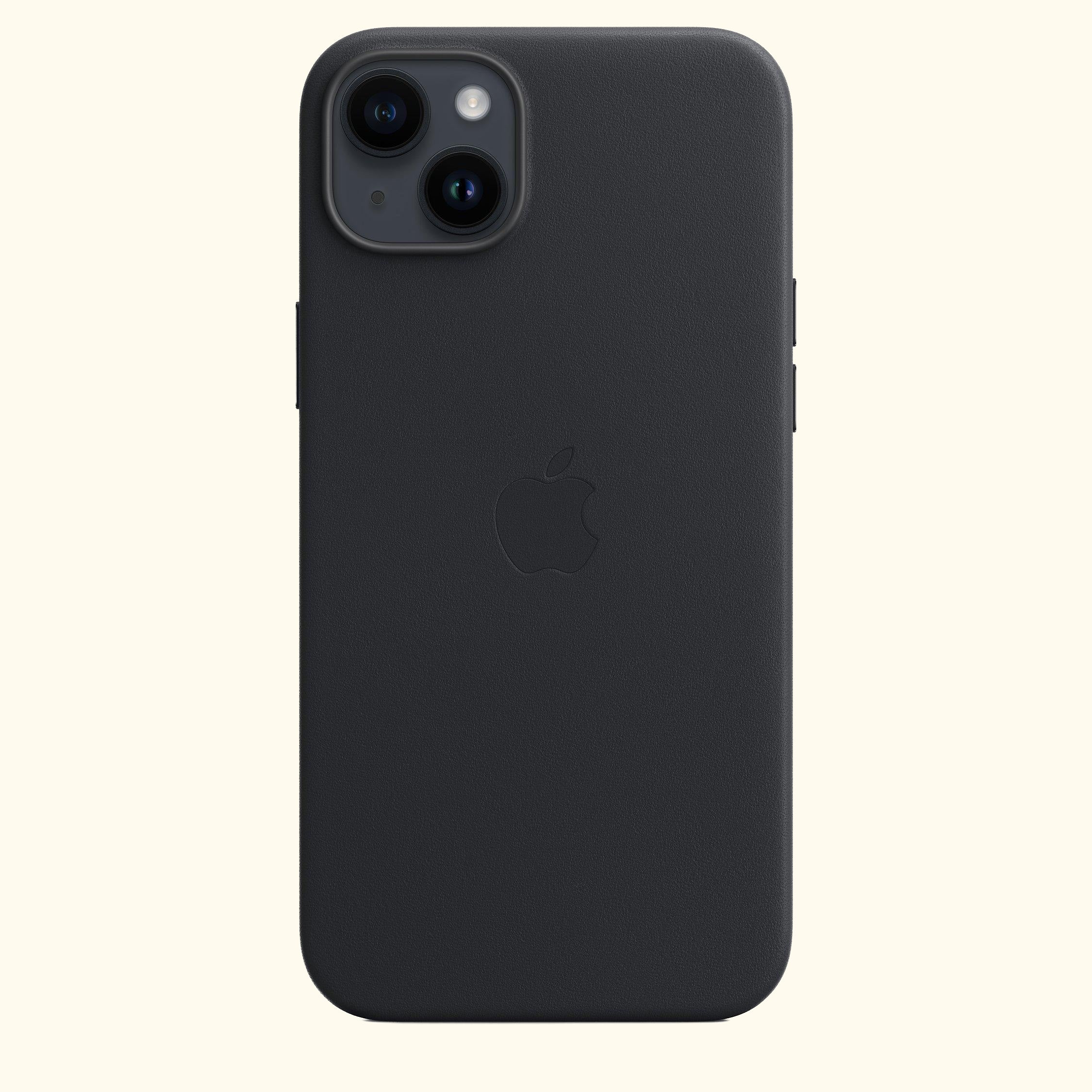 Leather Case with MagSafe for iPhone 14 Plus, Midnight