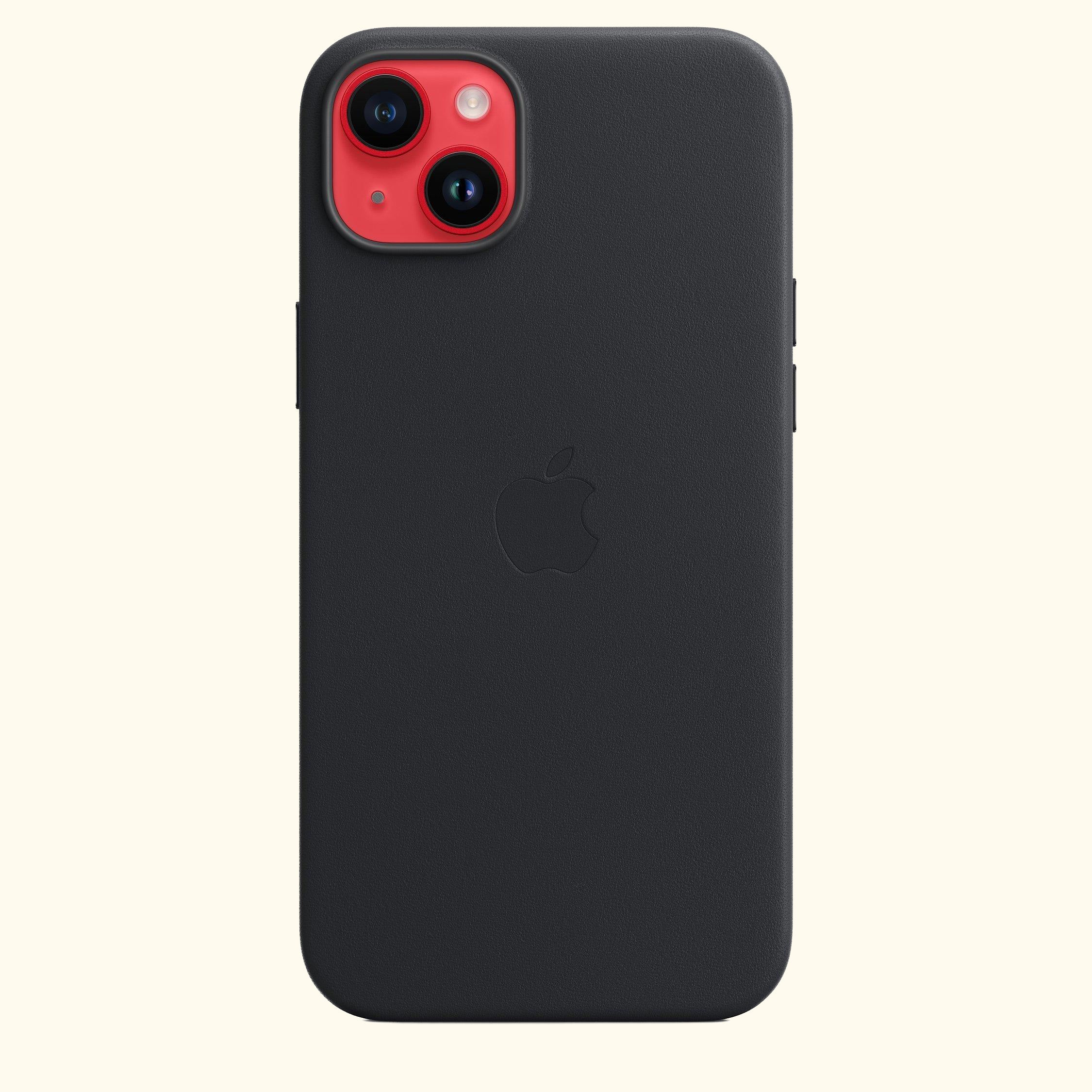 Leather Case with MagSafe for iPhone 14 Plus, Midnight