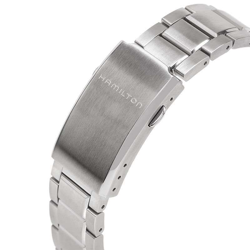 H64615135 Men's Khaki Aviation Pilot Day Date Automatic Bracelet Strap Watch, Silver/Black Cloned@16102022-001050