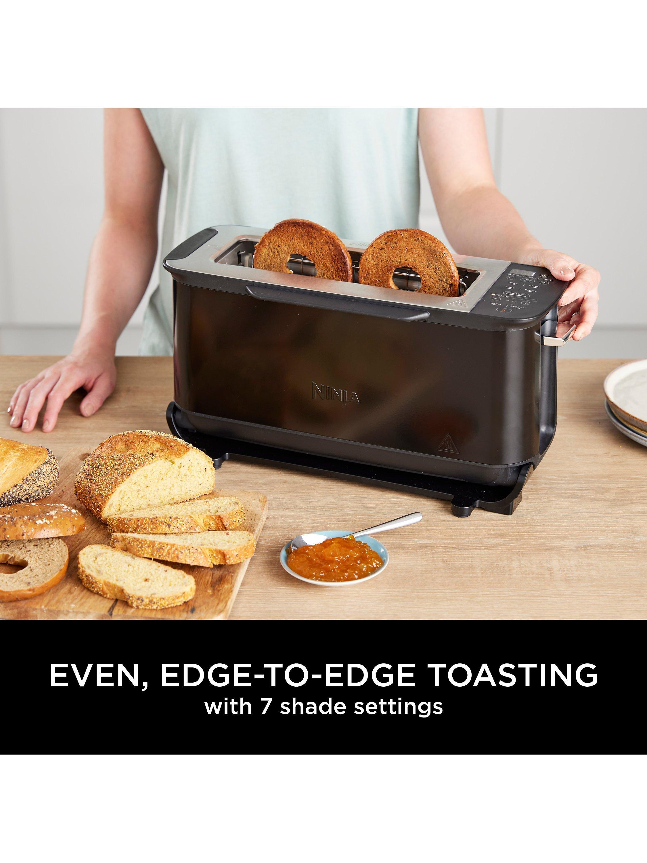 ST200UK Foodi 3-in-1 Toaster, Grill & Panini Press, Black
