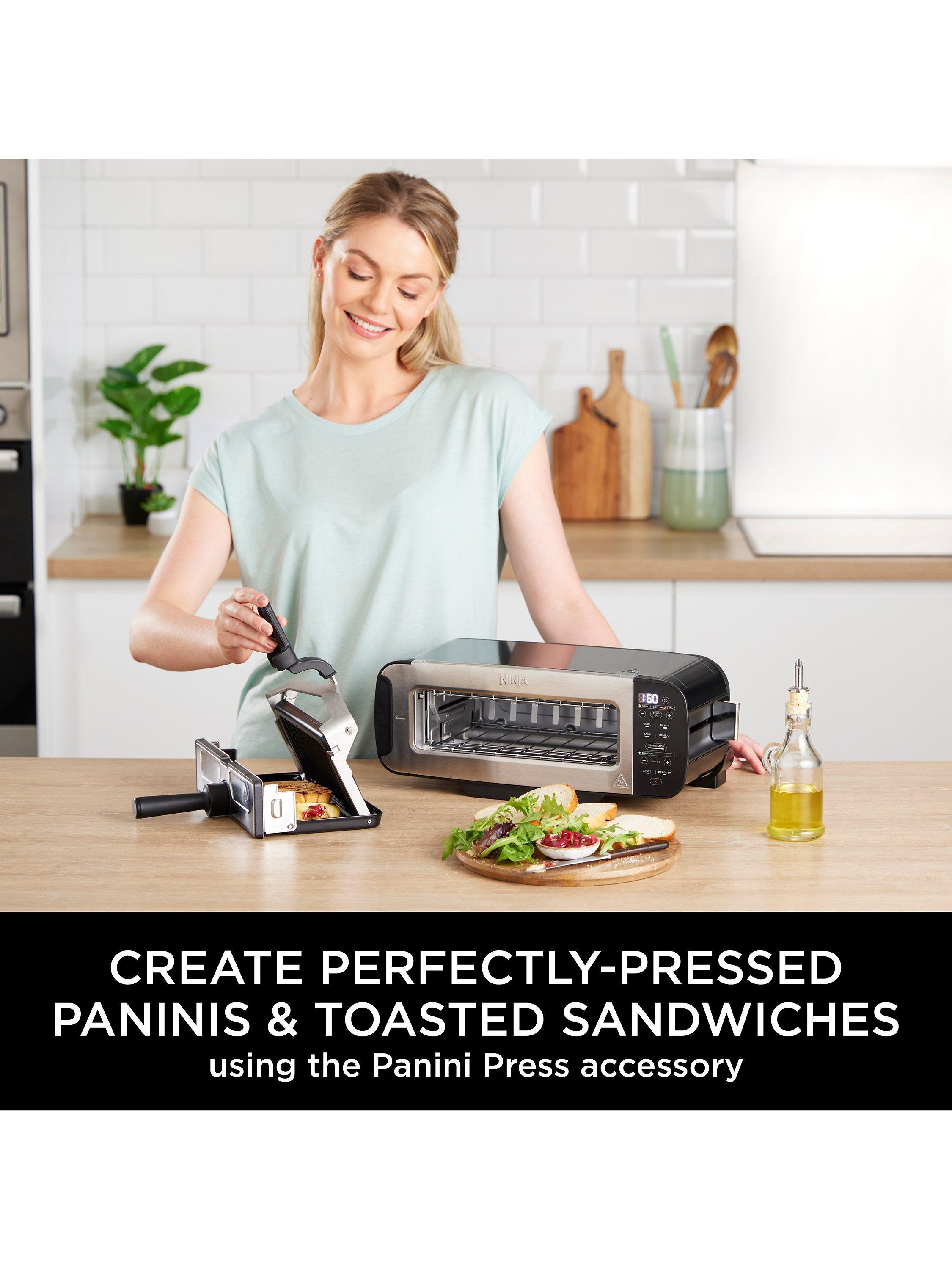 ST200UK Foodi 3-in-1 Toaster, Grill & Panini Press, Black