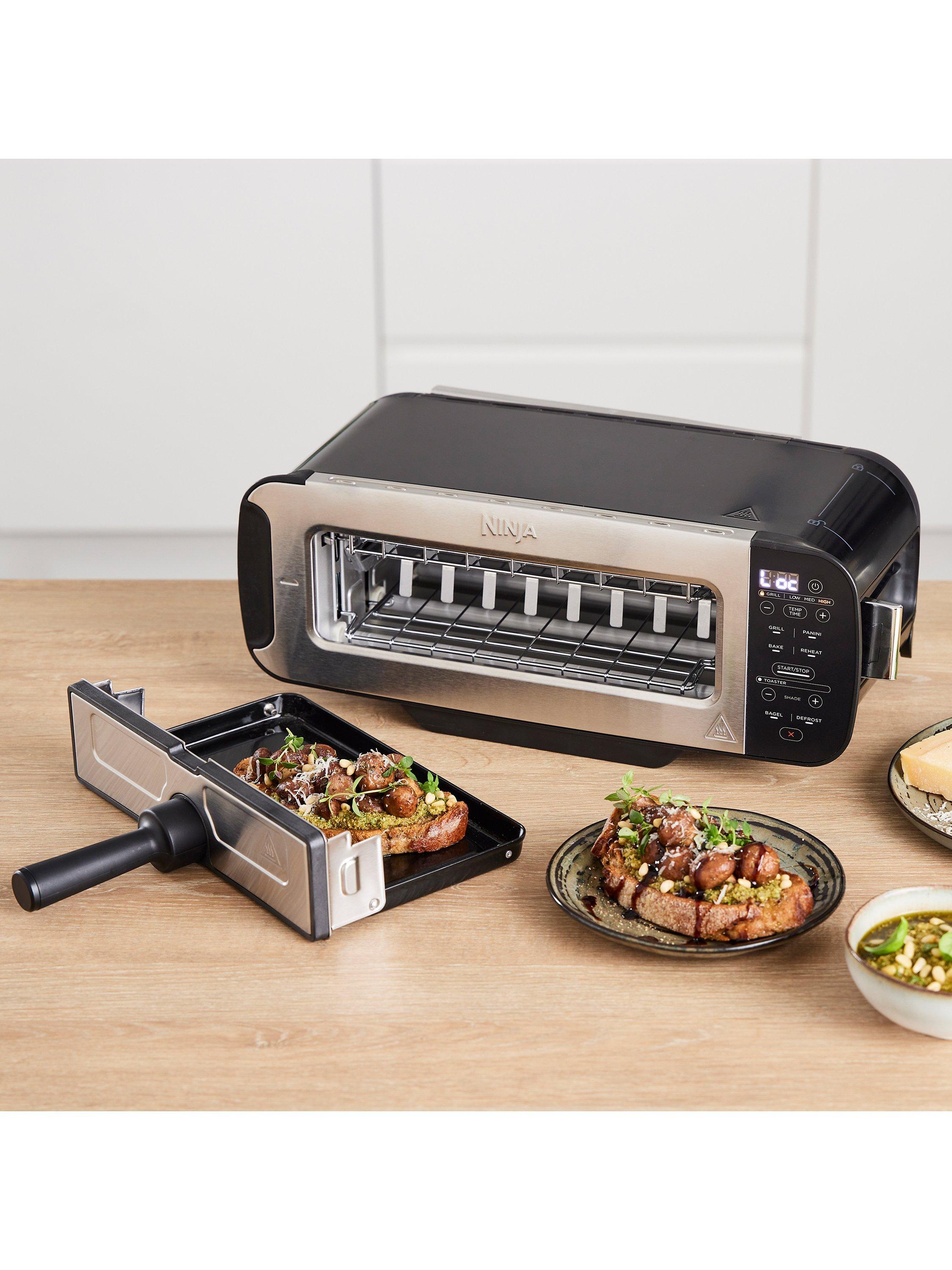 ST200UK Foodi 3-in-1 Toaster, Grill & Panini Press, Black