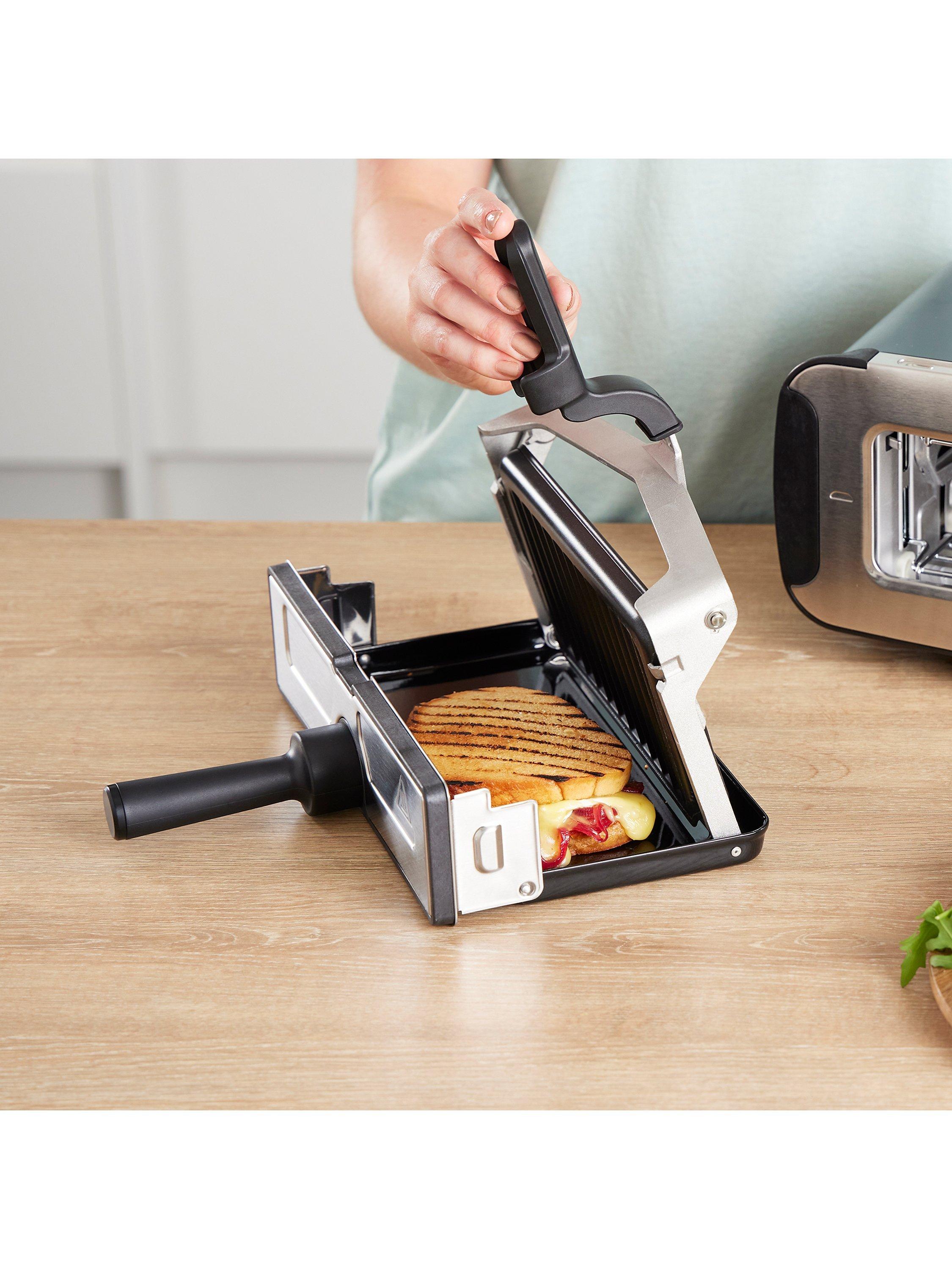 ST200UK Foodi 3-in-1 Toaster, Grill & Panini Press, Black