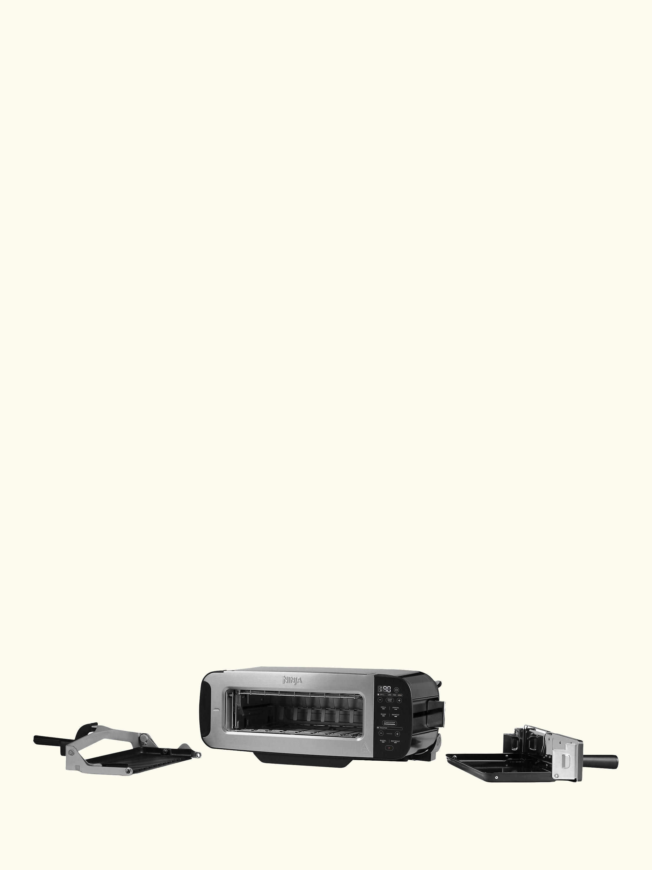 ST200UK Foodi 3-in-1 Toaster, Grill & Panini Press, Black