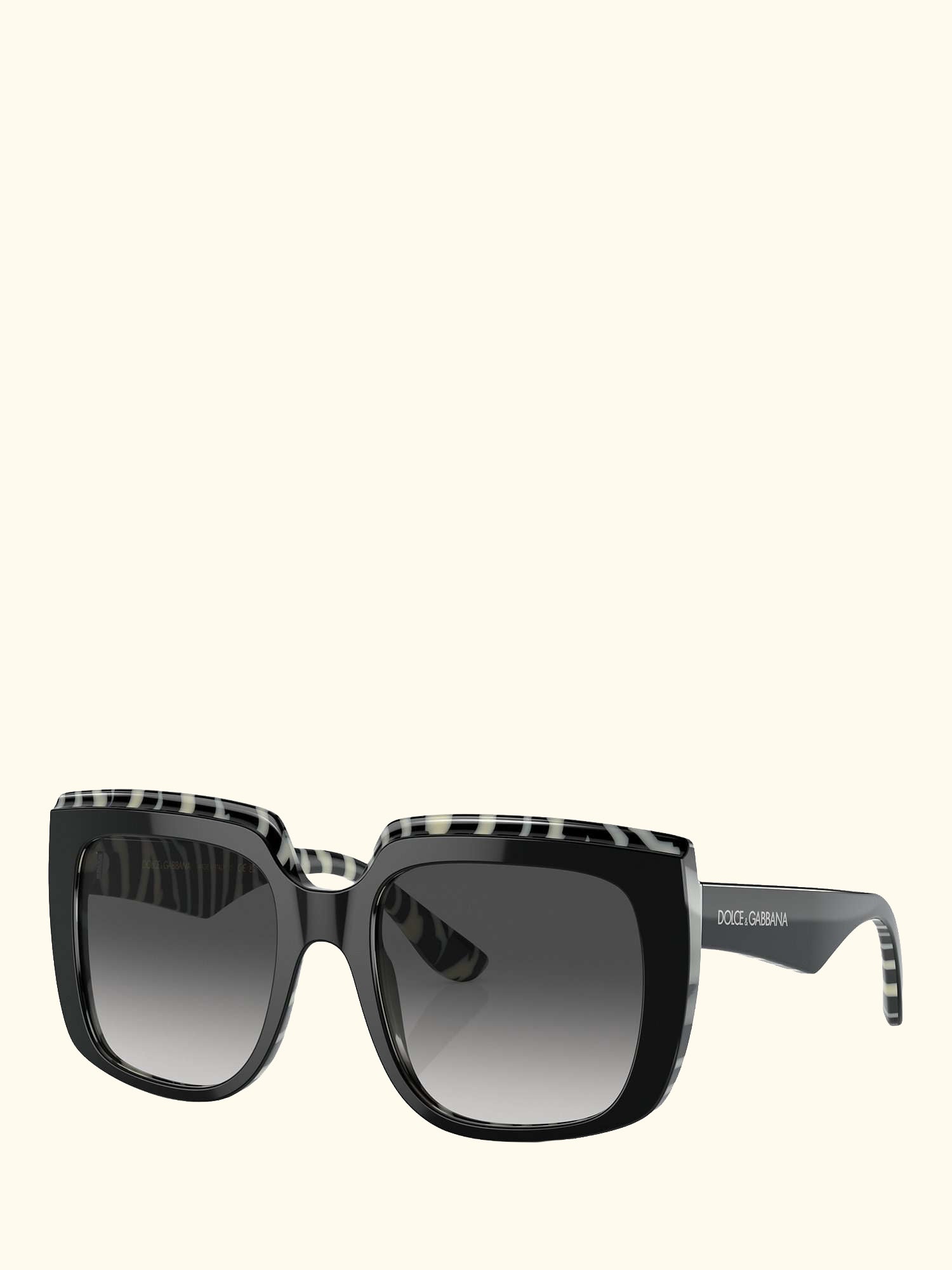 DG4414 Women's Square Sunglasses, Black/Grey Gradient