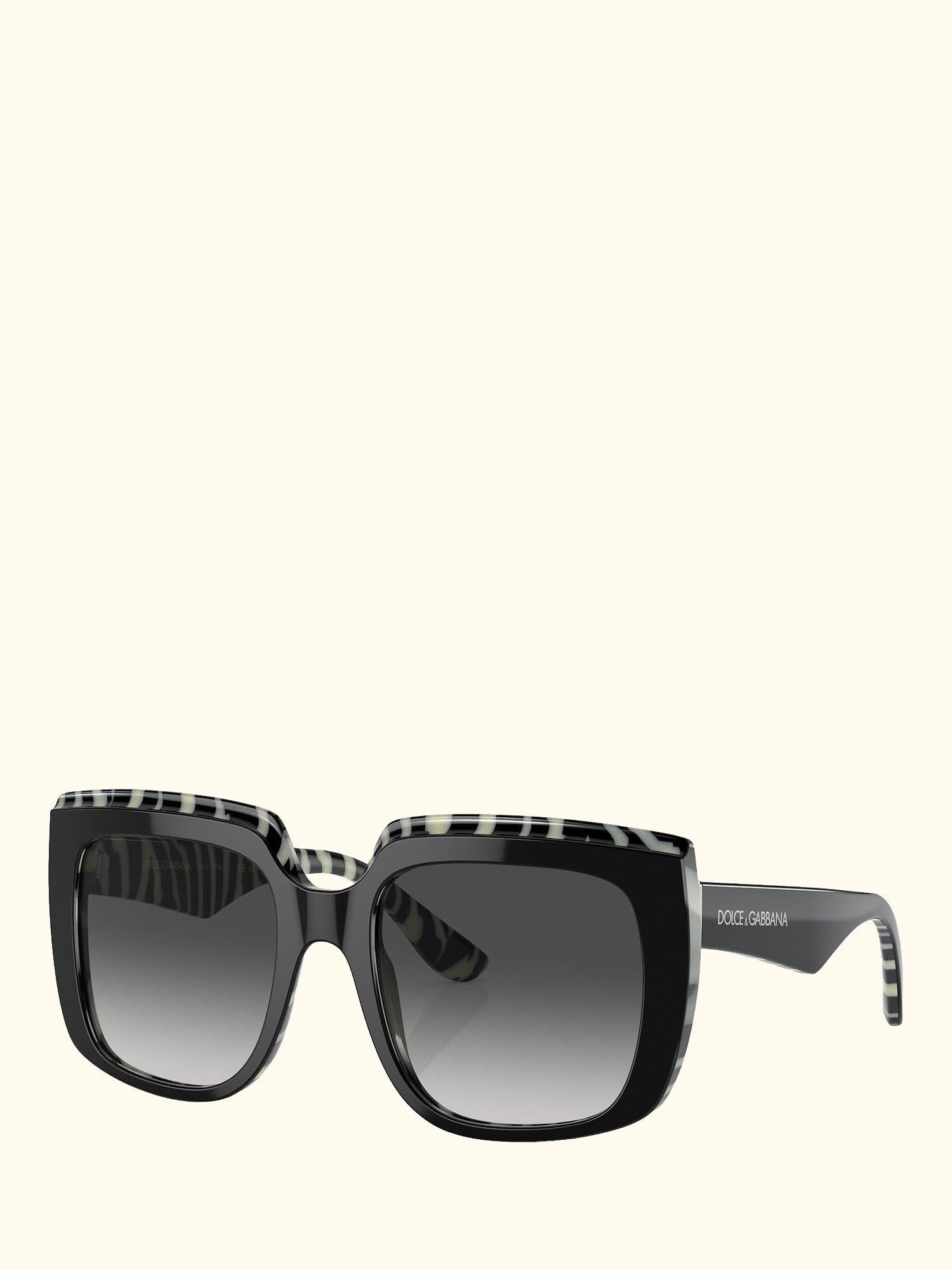 DG4414 Women's Square Sunglasses, Black/Grey Gradient