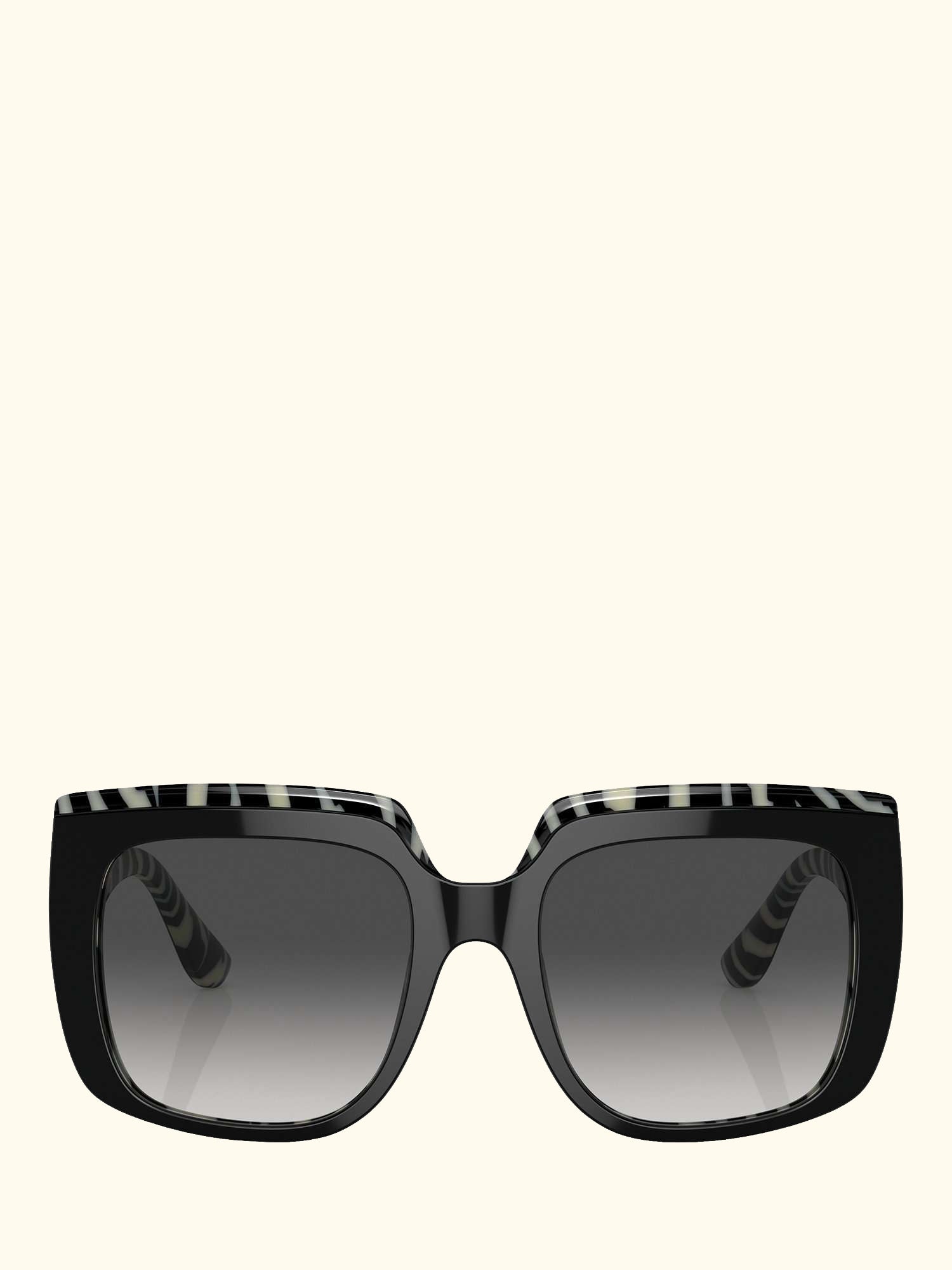 DG4414 Women's Square Sunglasses, Black/Grey Gradient