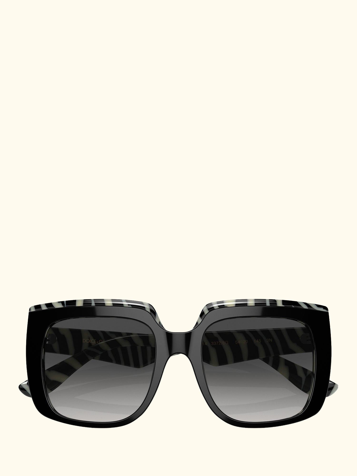 DG4414 Women's Square Sunglasses, Black/Grey Gradient