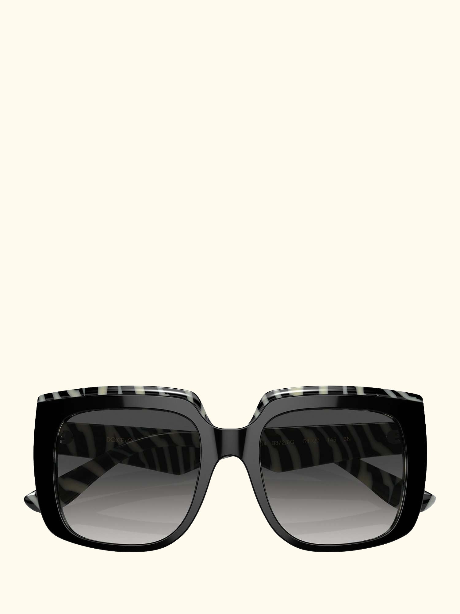DG4414 Women's Square Sunglasses, Black/Grey Gradient