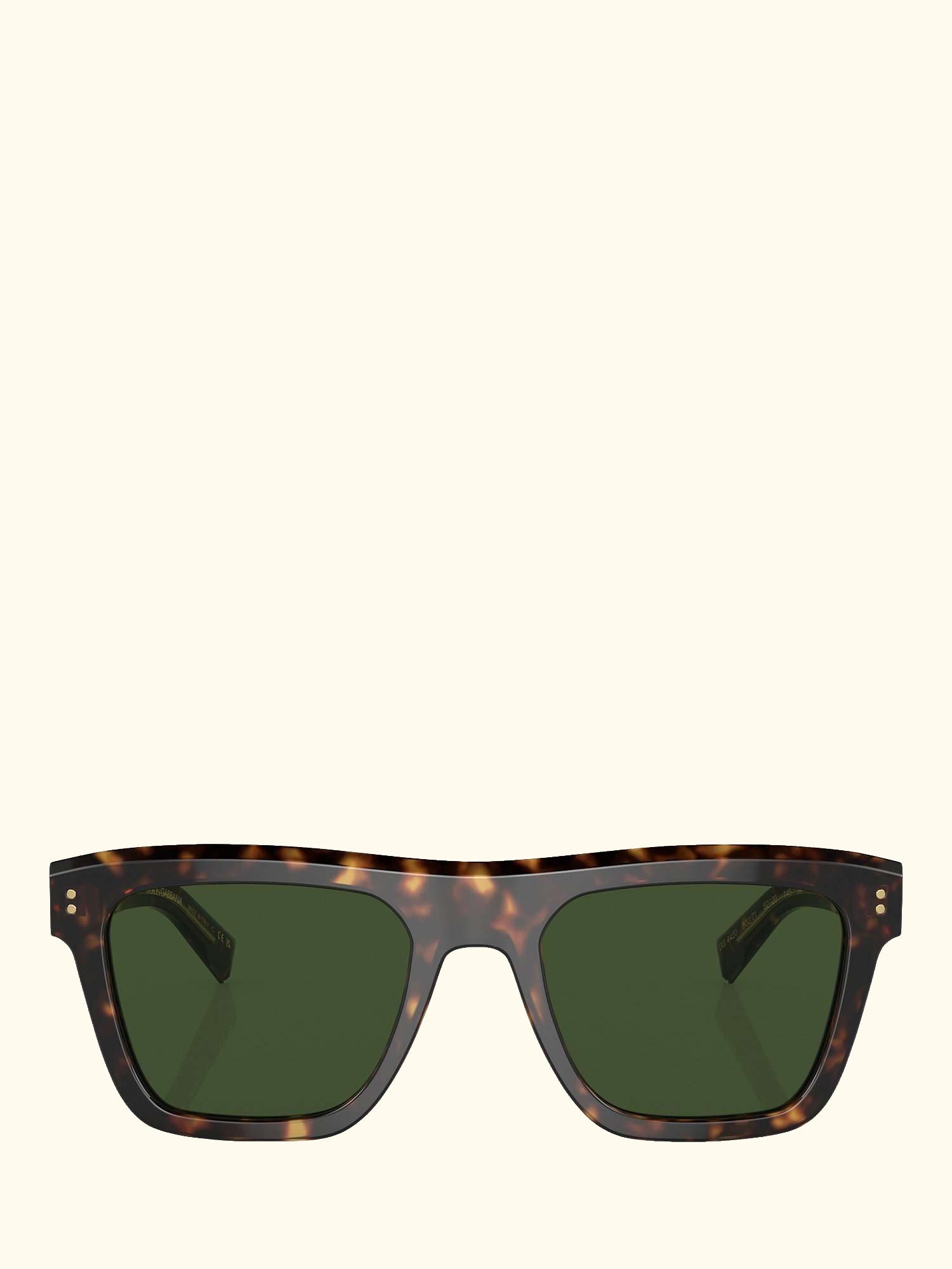 DG4420 Men's Square Sunglasses, Havana/Green