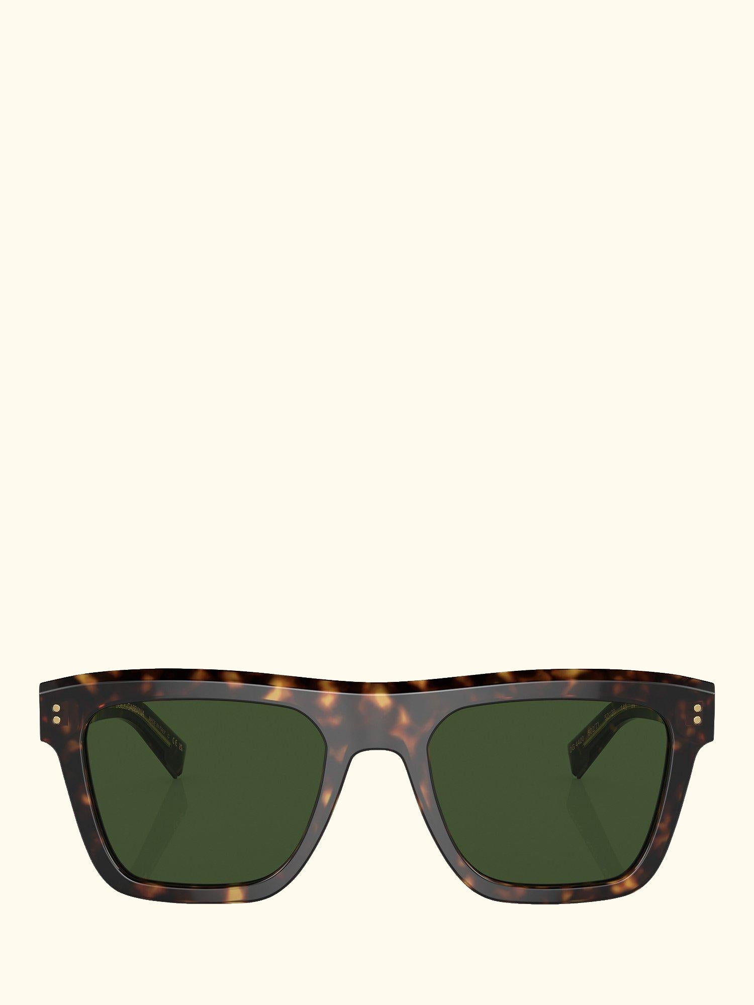 DG4420 Men's Square Sunglasses, Havana/Green