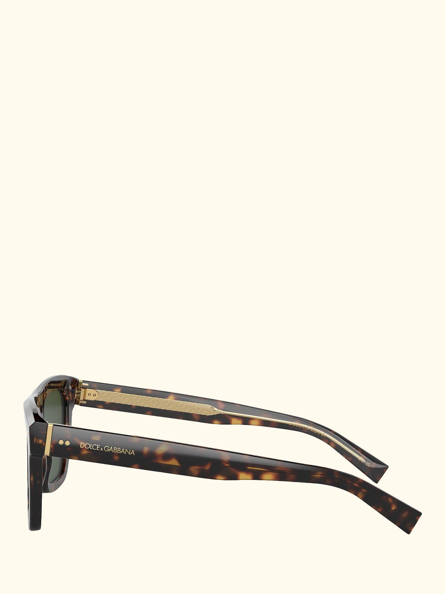 DG4420 Men's Square Sunglasses, Havana/Green