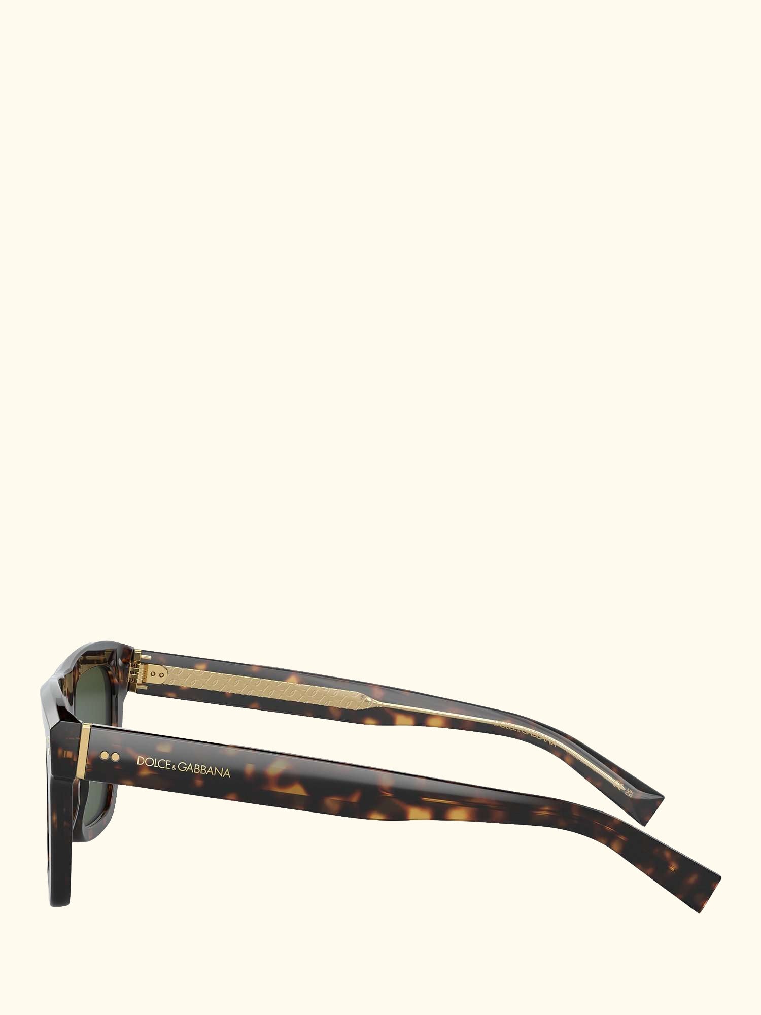 DG4420 Men's Square Sunglasses, Havana/Green