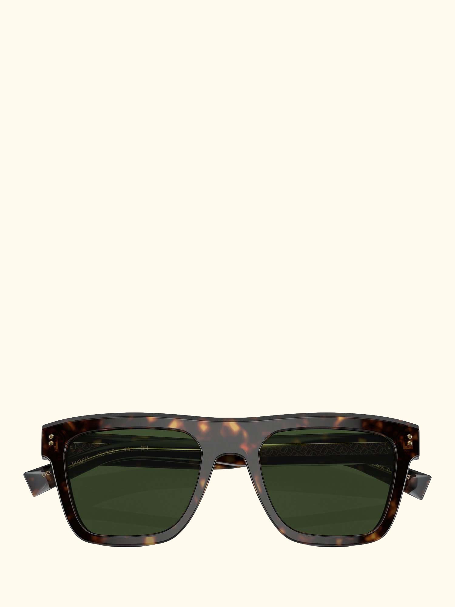 DG4420 Men's Square Sunglasses, Havana/Green