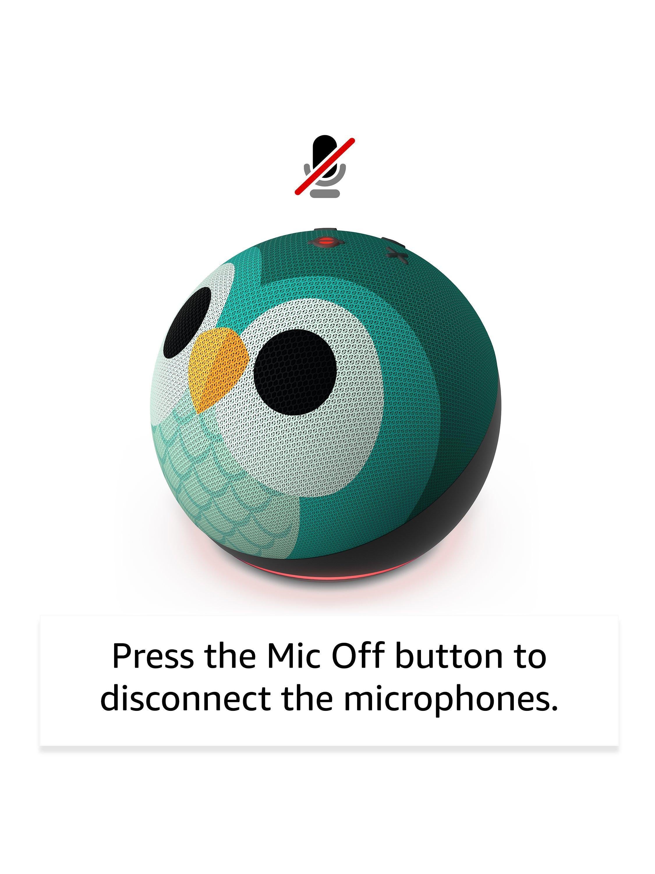 Echo Dot Kids Smart Speaker with Alexa Voice Recognition & Parental Controls, 5th Generation (2022)