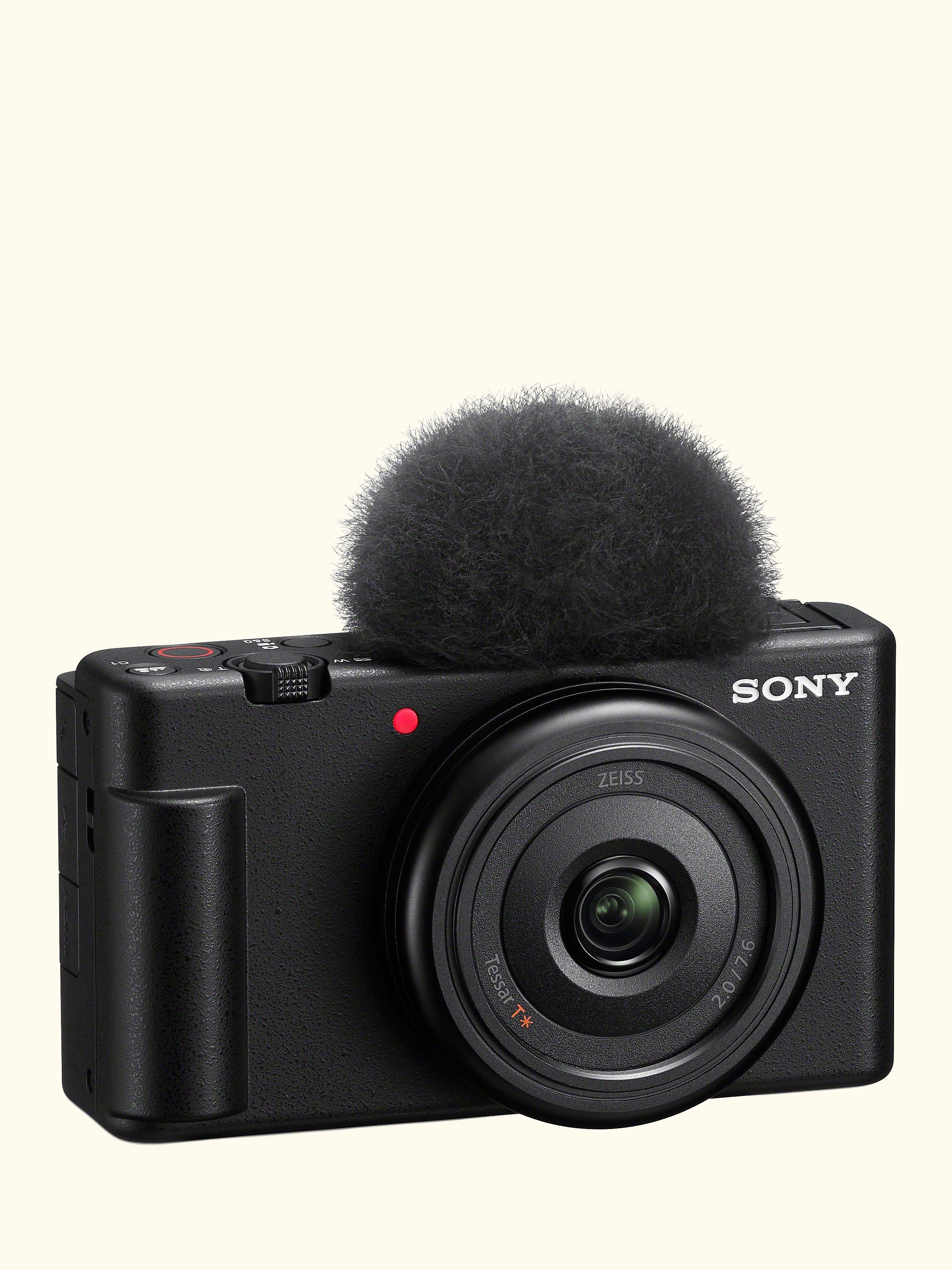 ZV-1F Compact Vlogging Camera with 20mm Lens, 4K Ultra HD, 20.1MP, Wi-Fi, Bluetooth, 3” Vari-Angle Touch Screen, Black