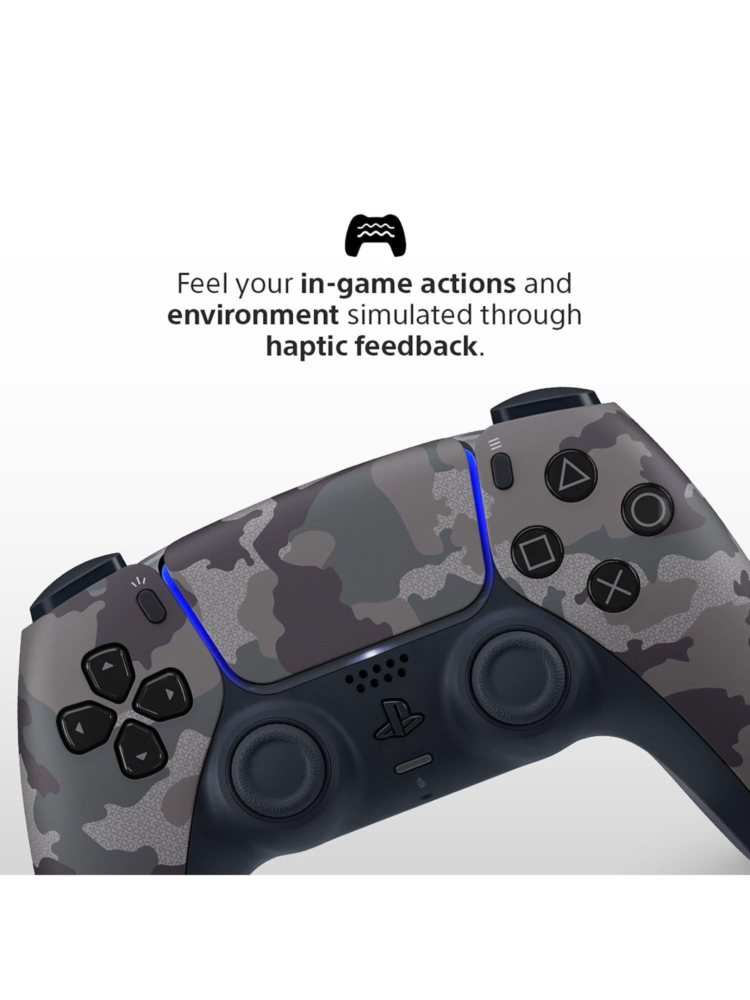 PlayStation 5 DualSense Wireless Controller, Camo Grey