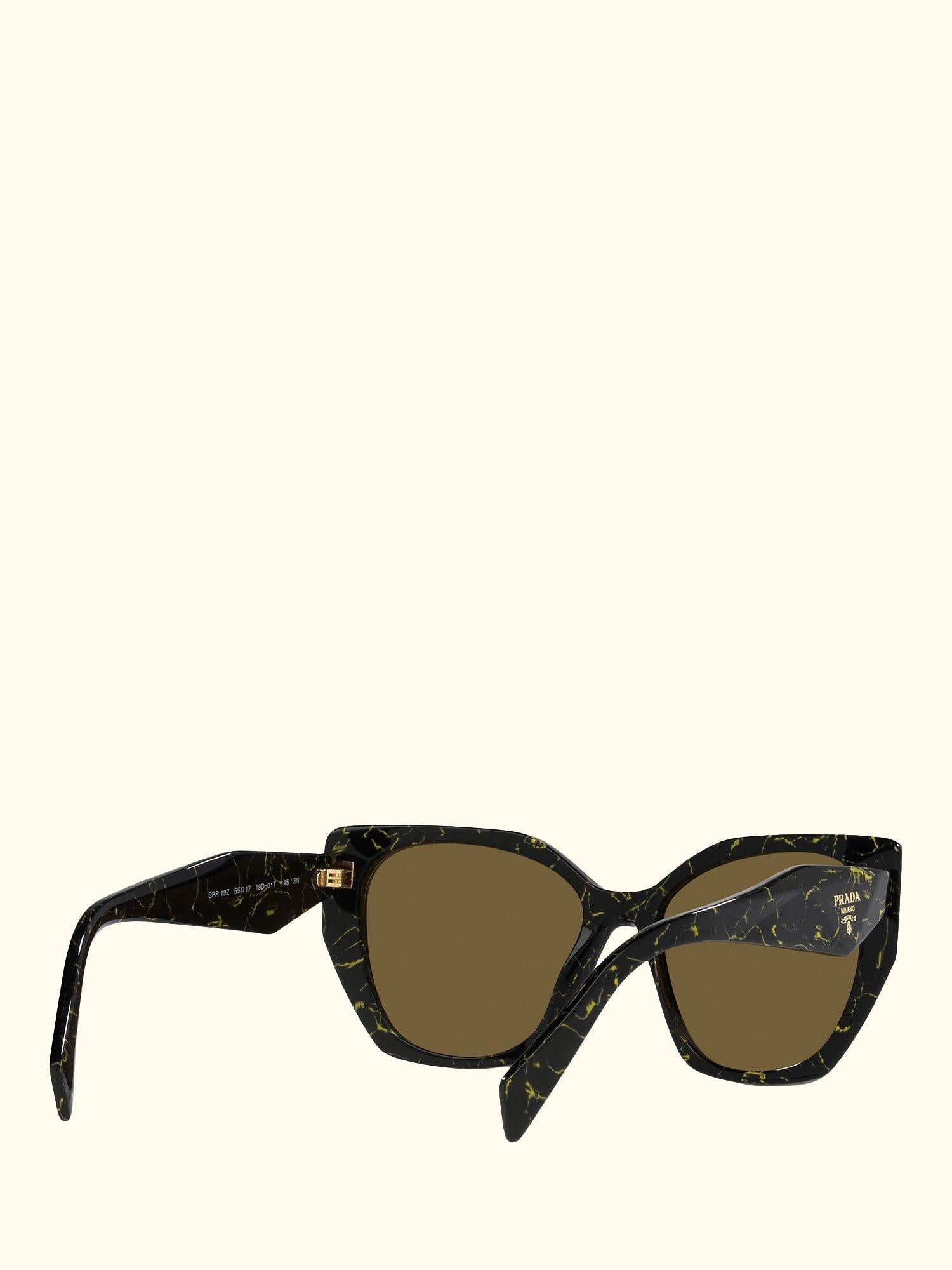 PR19ZS Women's Pillow Sunglasses, Black