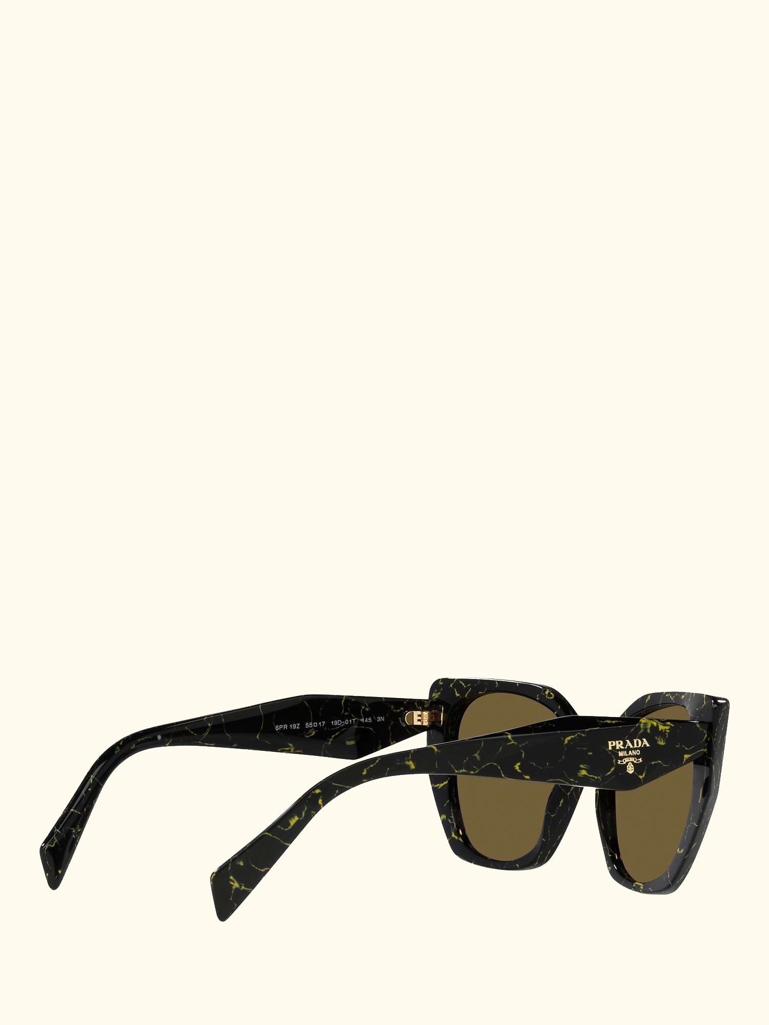 PR19ZS Women's Pillow Sunglasses, Black