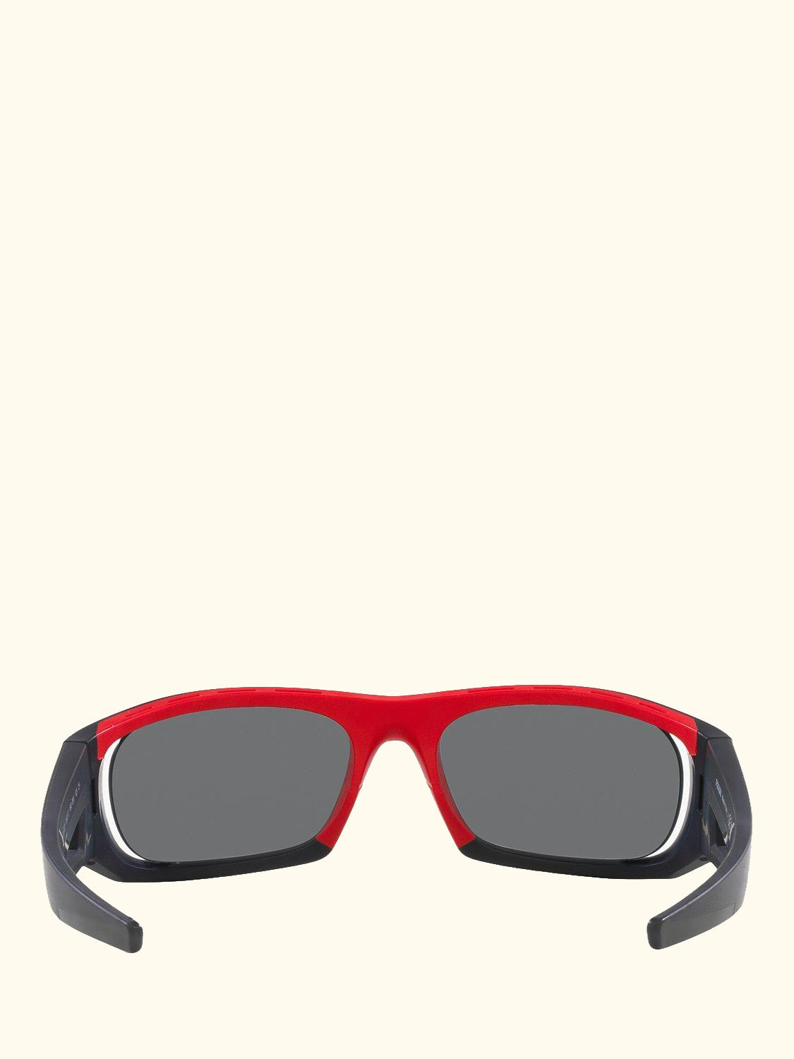 Linea Rossa PS02YS Men's Rectangular Sunglasses, Black/Mirror Red