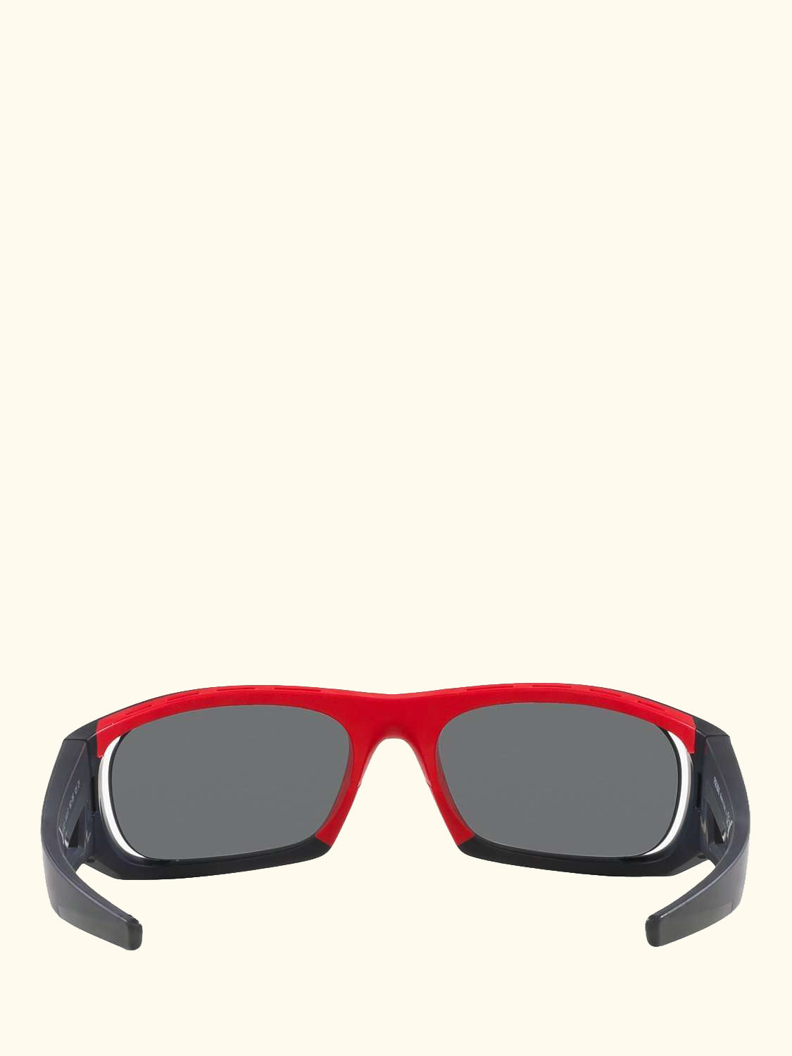 Linea Rossa PS02YS Men's Rectangular Sunglasses, Black/Mirror Red