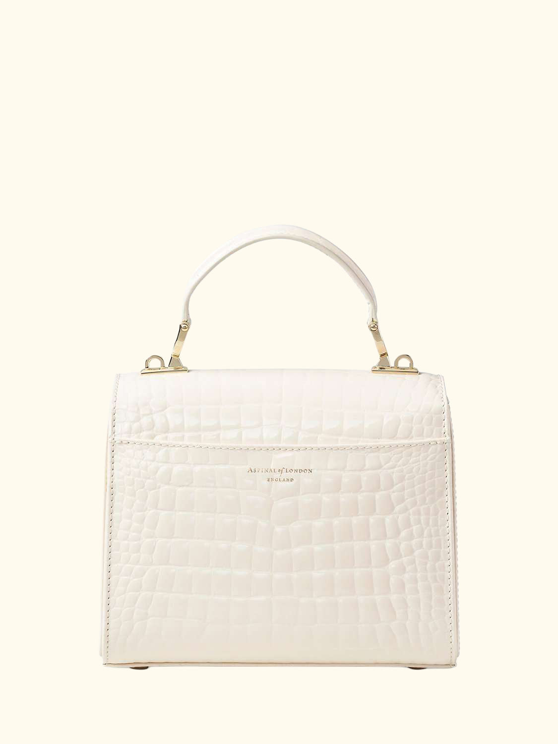 Midi Mayfair Croc Effect Leather Cross Body Bag