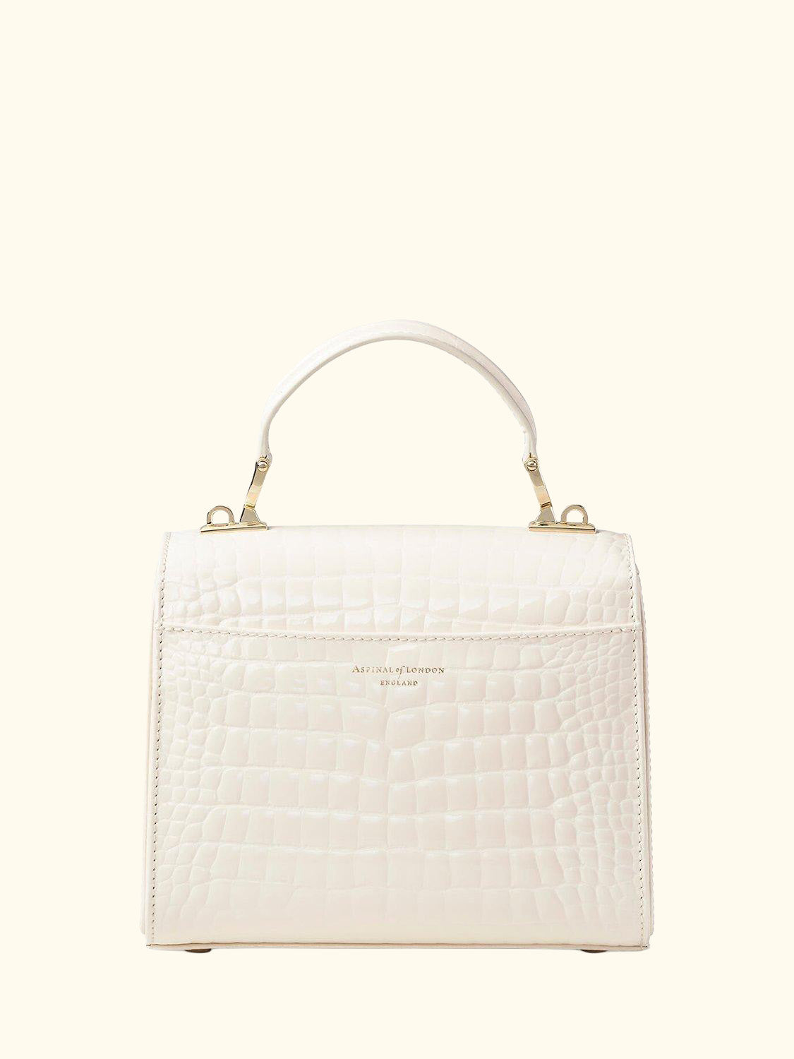 Midi Mayfair Croc Effect Leather Cross Body Bag