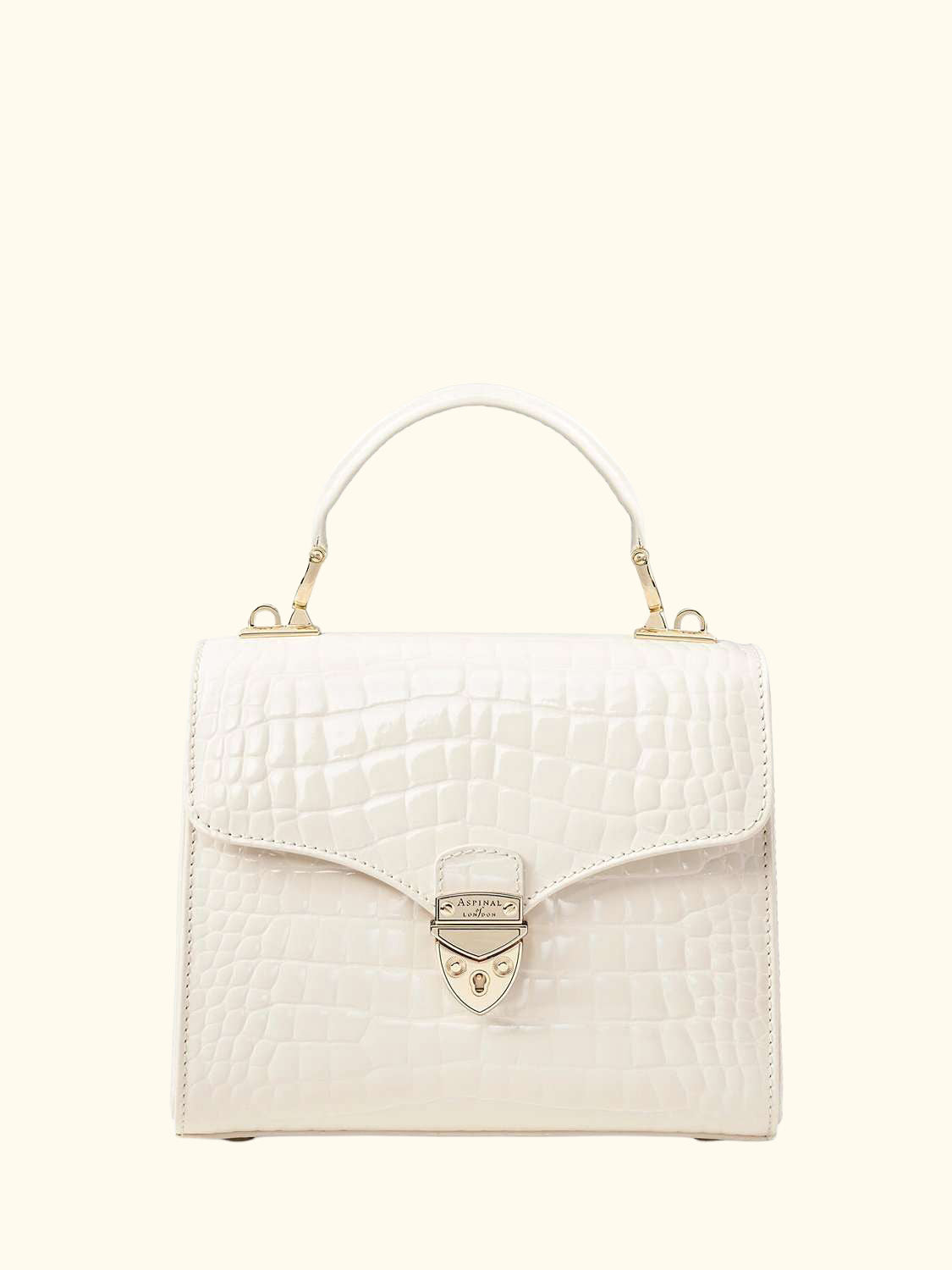 Midi Mayfair Croc Effect Leather Cross Body Bag