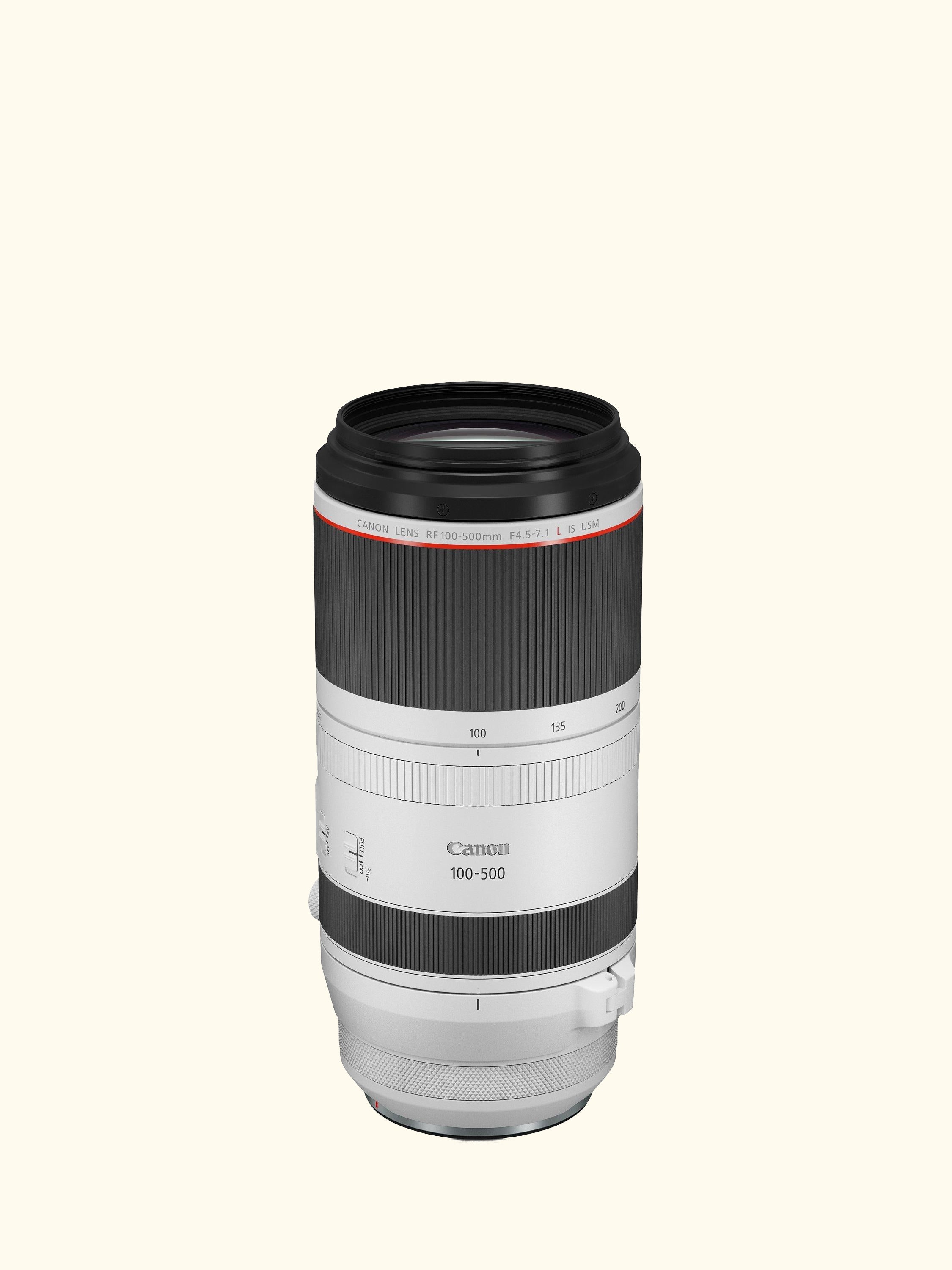 RF 100-500mm f/4.5-7.1 L IS USM Super Telephoto Zoom Lens, White