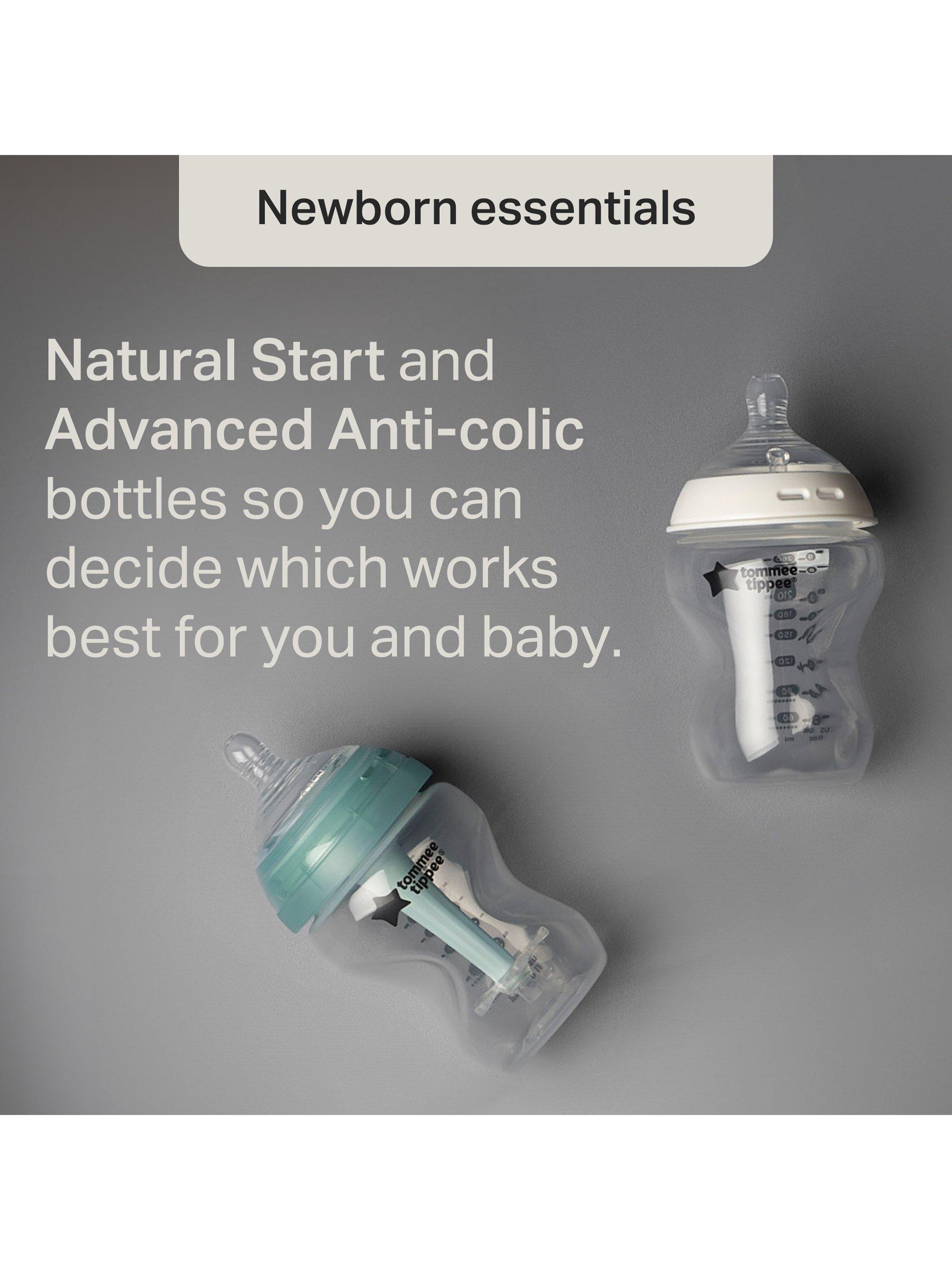 Natural Start Electric Steam Steriliser with Insulated Bottle Bag, Newborn Baby Bottles and Easiwarm Bottle Warmer Complete Feeding Set
