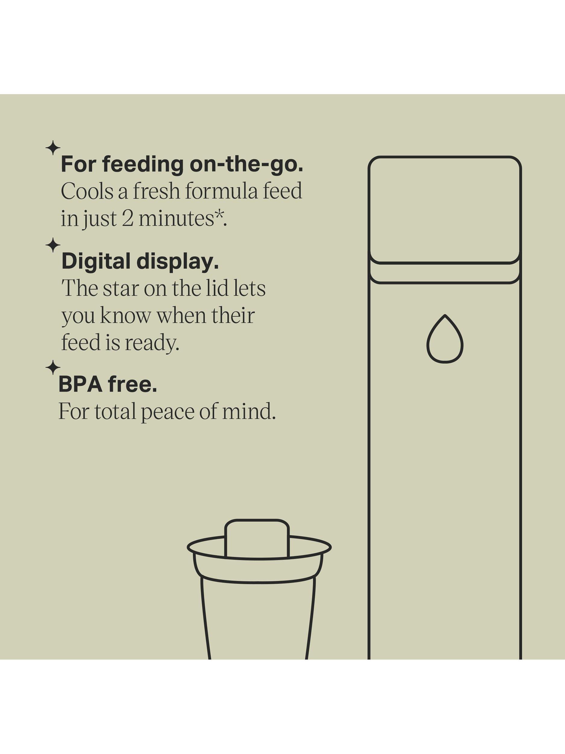GO Prep Portable Formula Feedmaker, Cool Flask