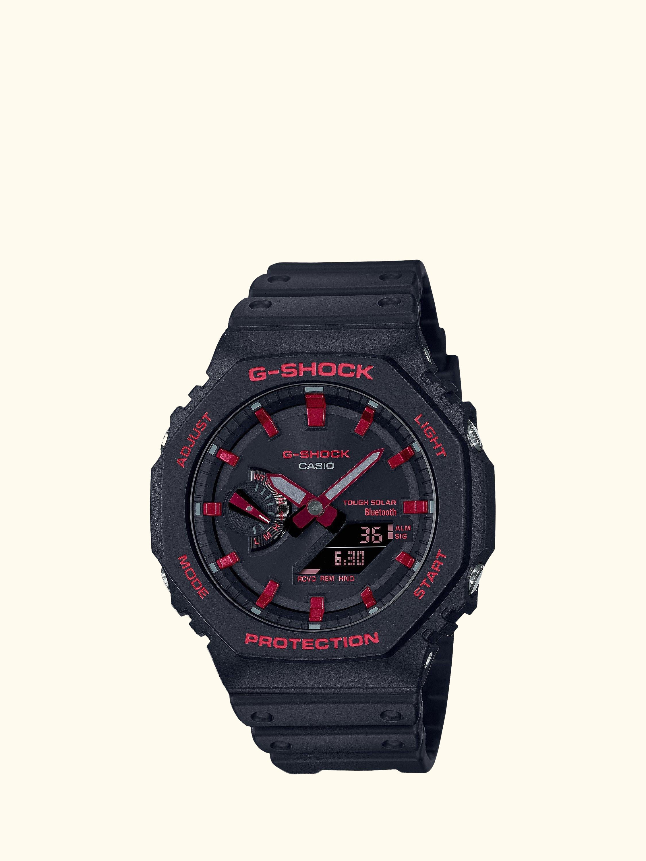 Men's G-Shock Date Solar Resin Strap Watch