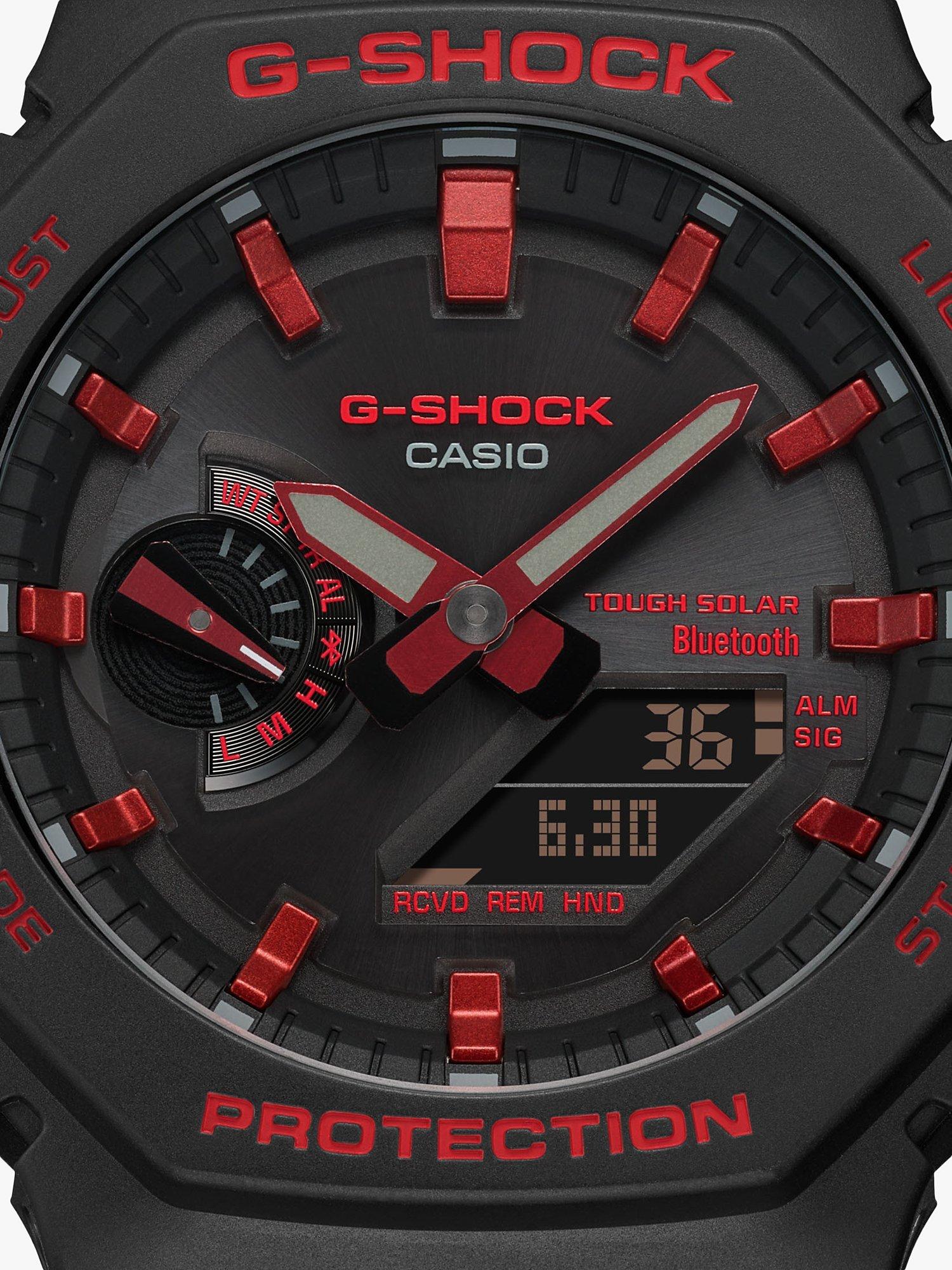 Men's G-Shock Date Solar Resin Strap Watch