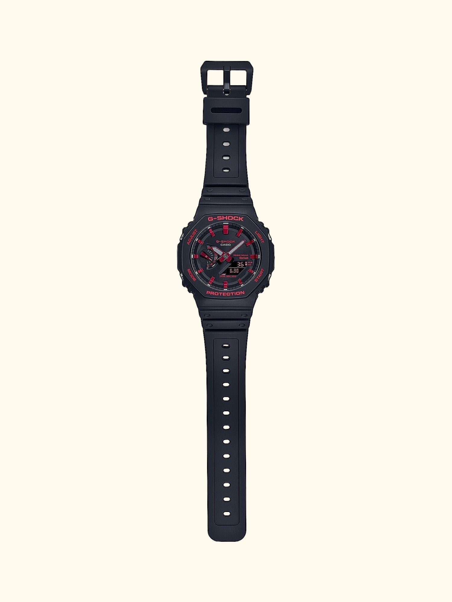Men's G-Shock Date Solar Resin Strap Watch