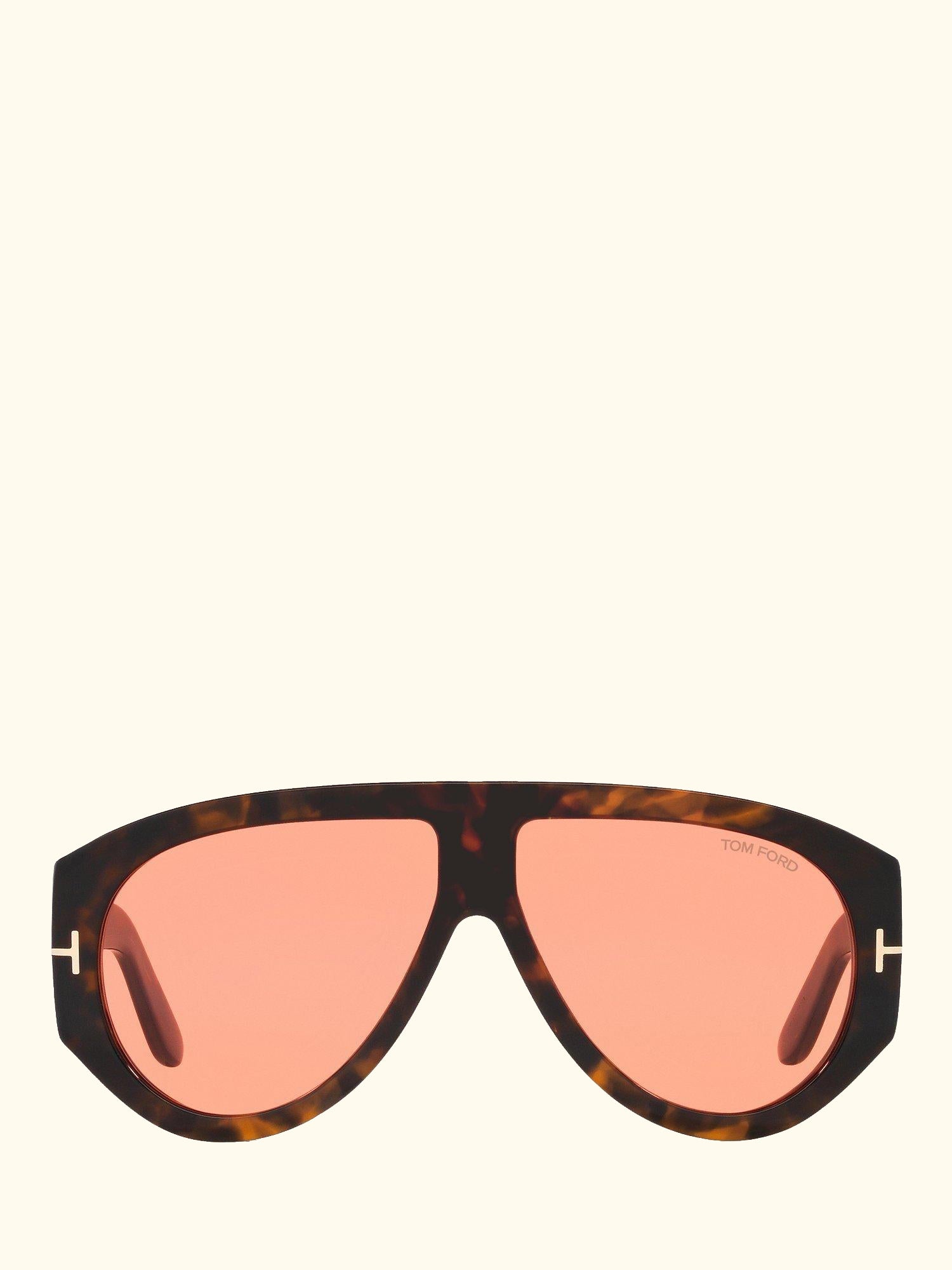FT1044 Men's Aviator Sunglasses, Brown/Pink