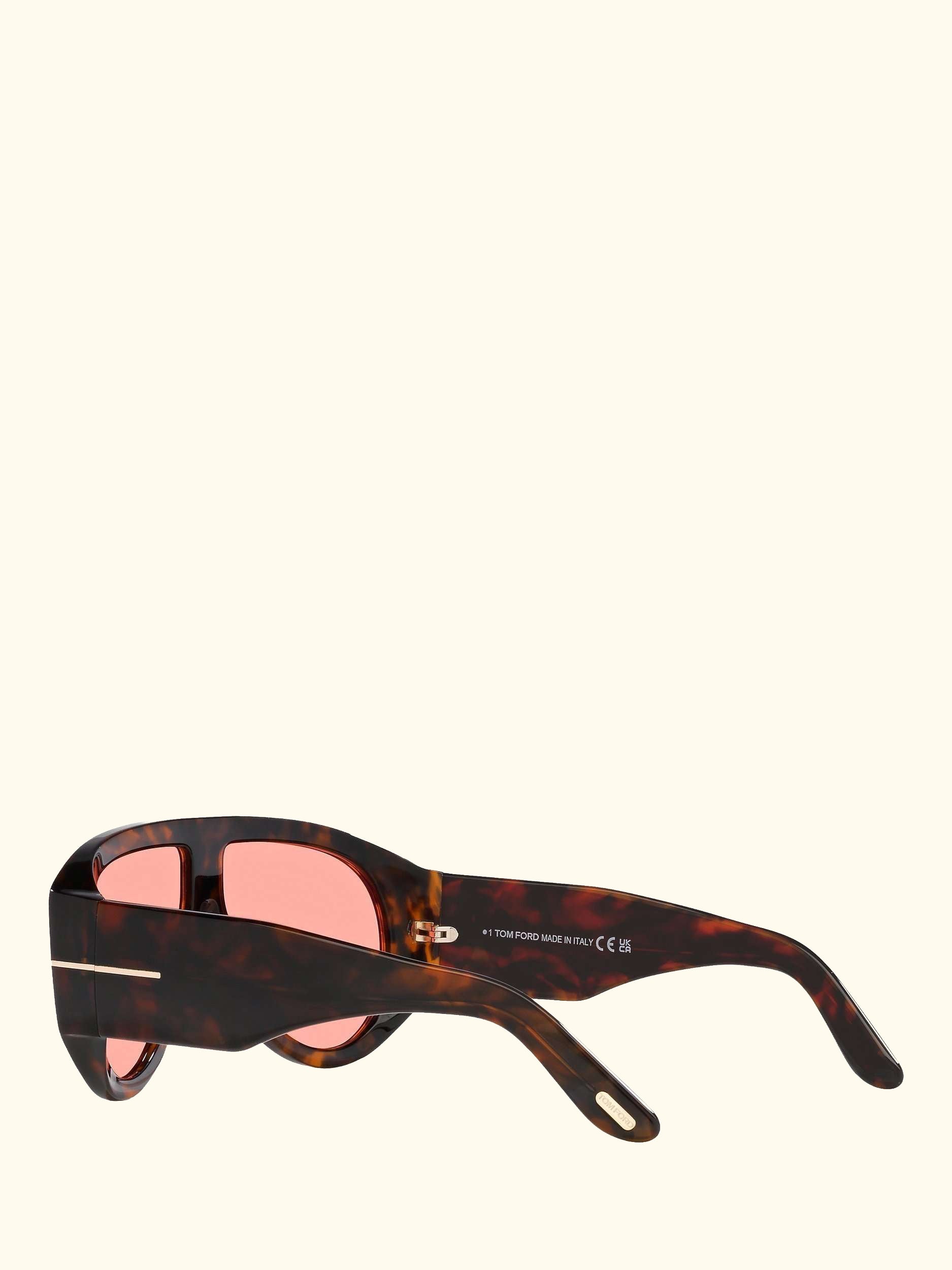 FT1044 Men's Aviator Sunglasses, Brown/Pink
