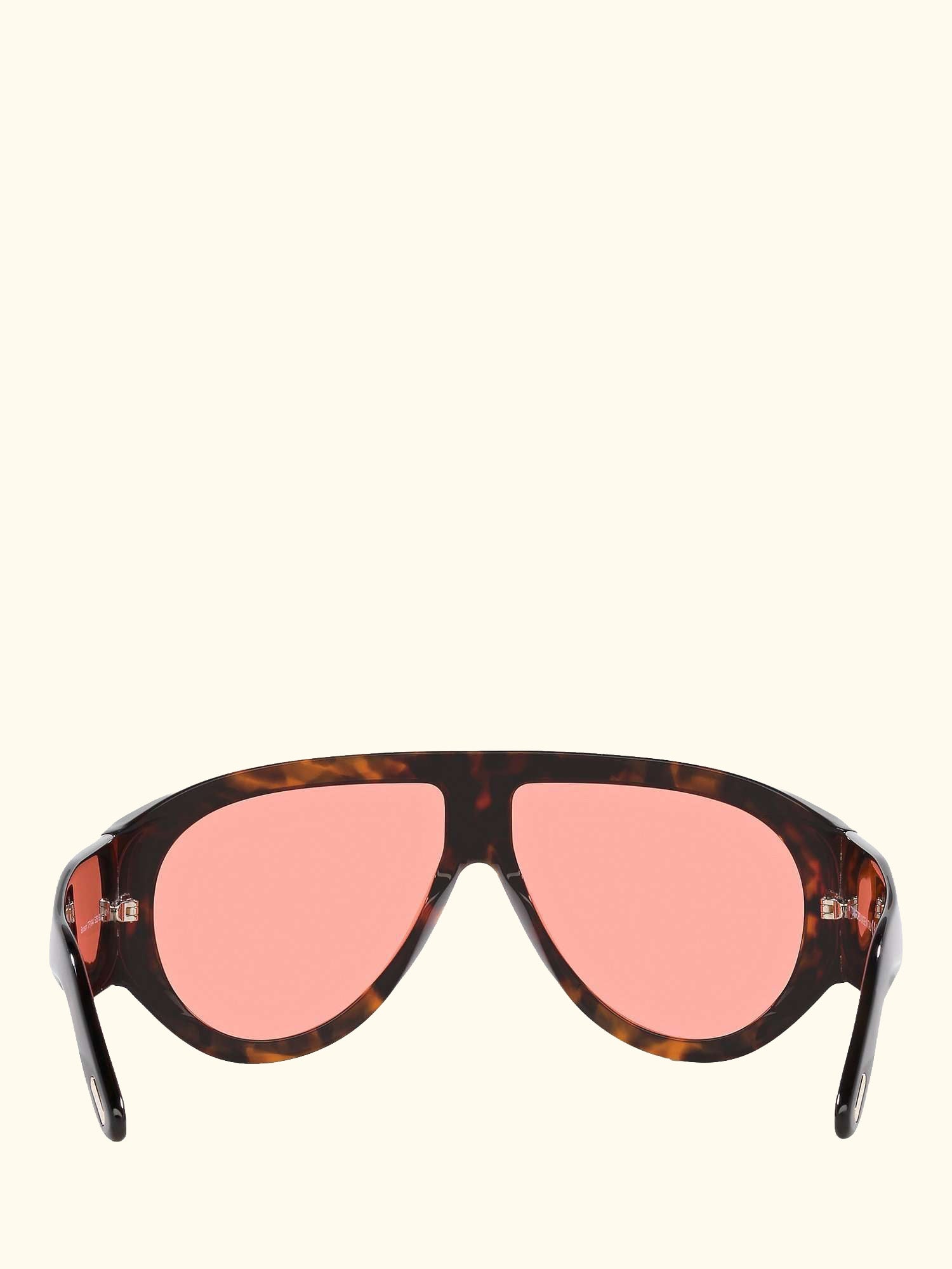 FT1044 Men's Aviator Sunglasses, Brown/Pink