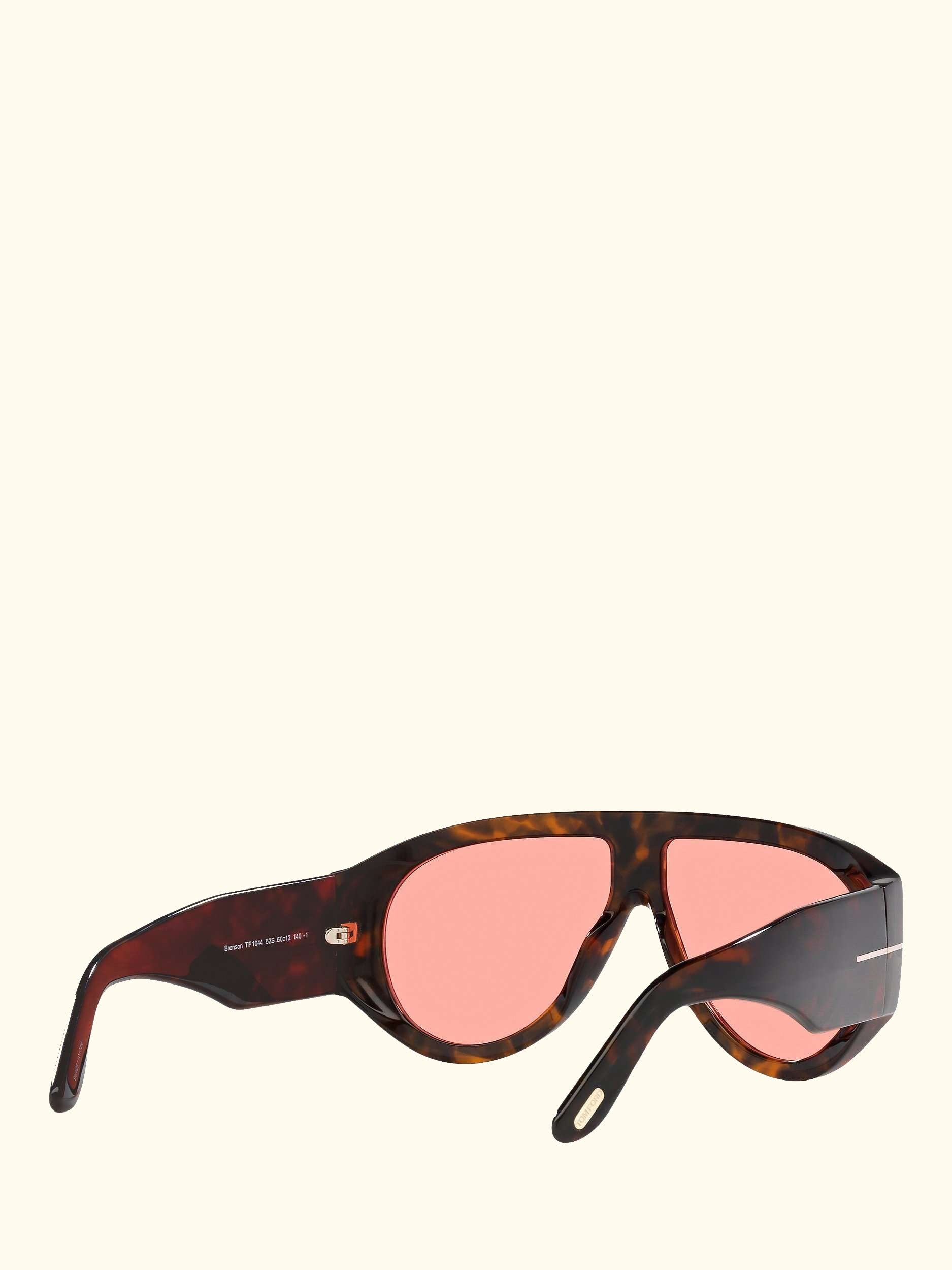 FT1044 Men's Aviator Sunglasses, Brown/Pink