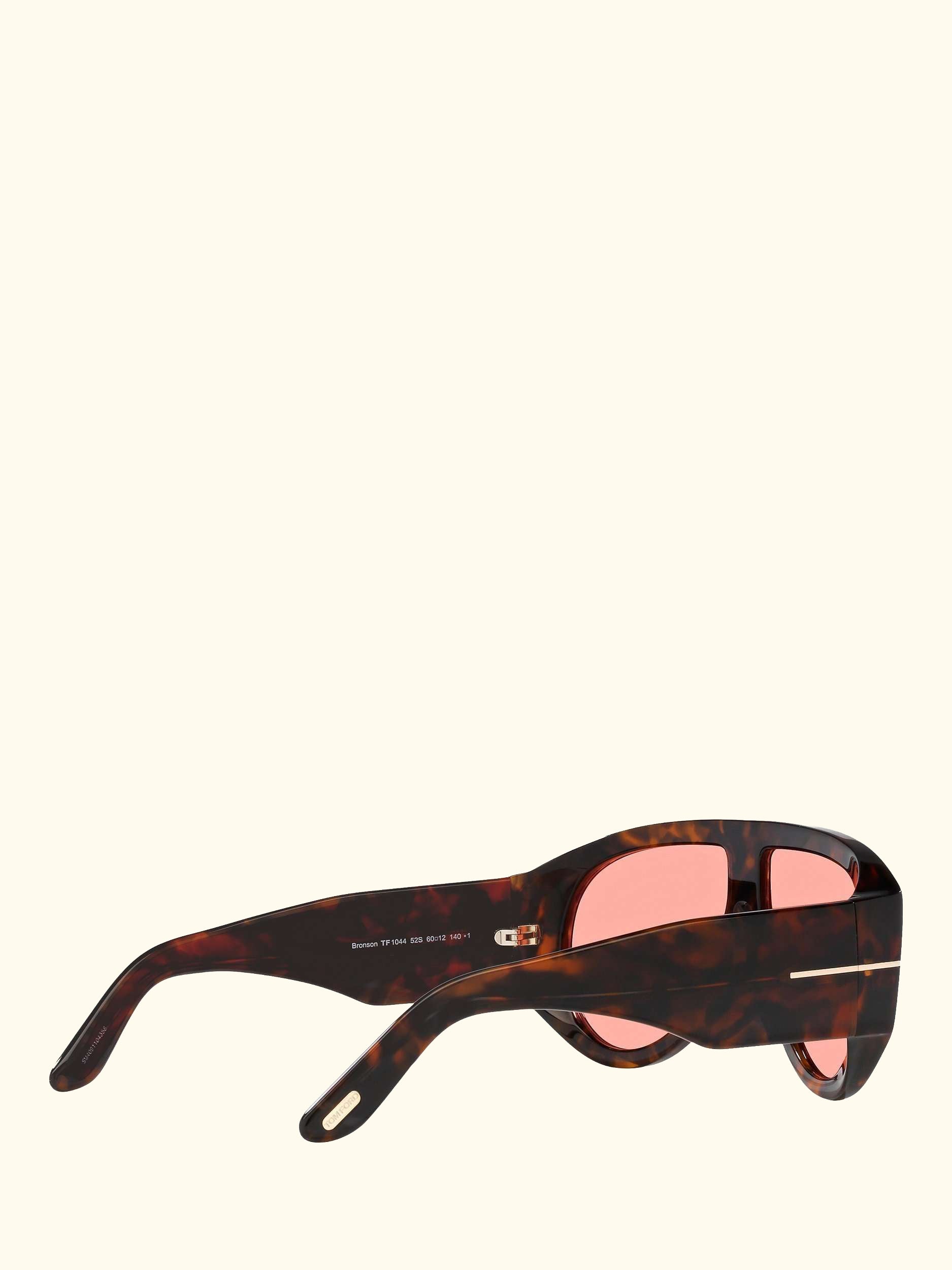 FT1044 Men's Aviator Sunglasses, Brown/Pink