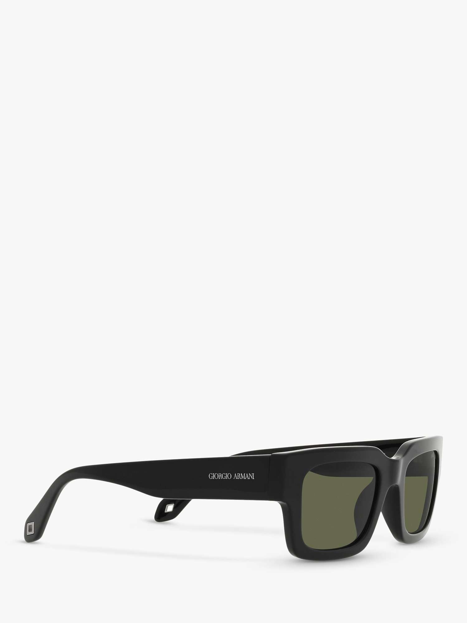 AR8184U Men's Polarised Rectangular Sunglasses, Black