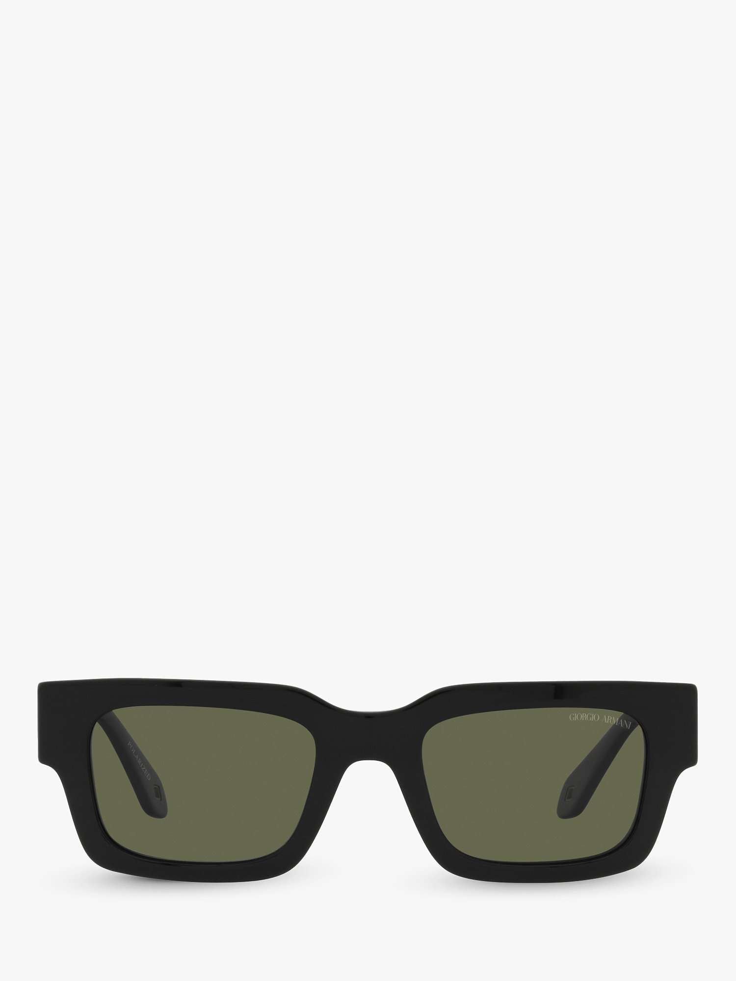 AR8184U Men's Polarised Rectangular Sunglasses, Black